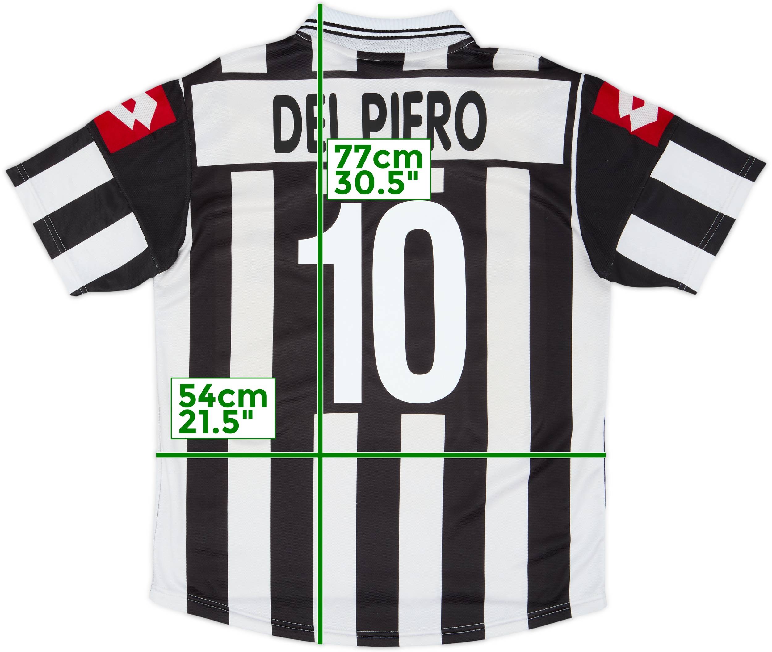 2001-02 Juventus Home Shirt Del Piero #10 - 7/10 - (M)