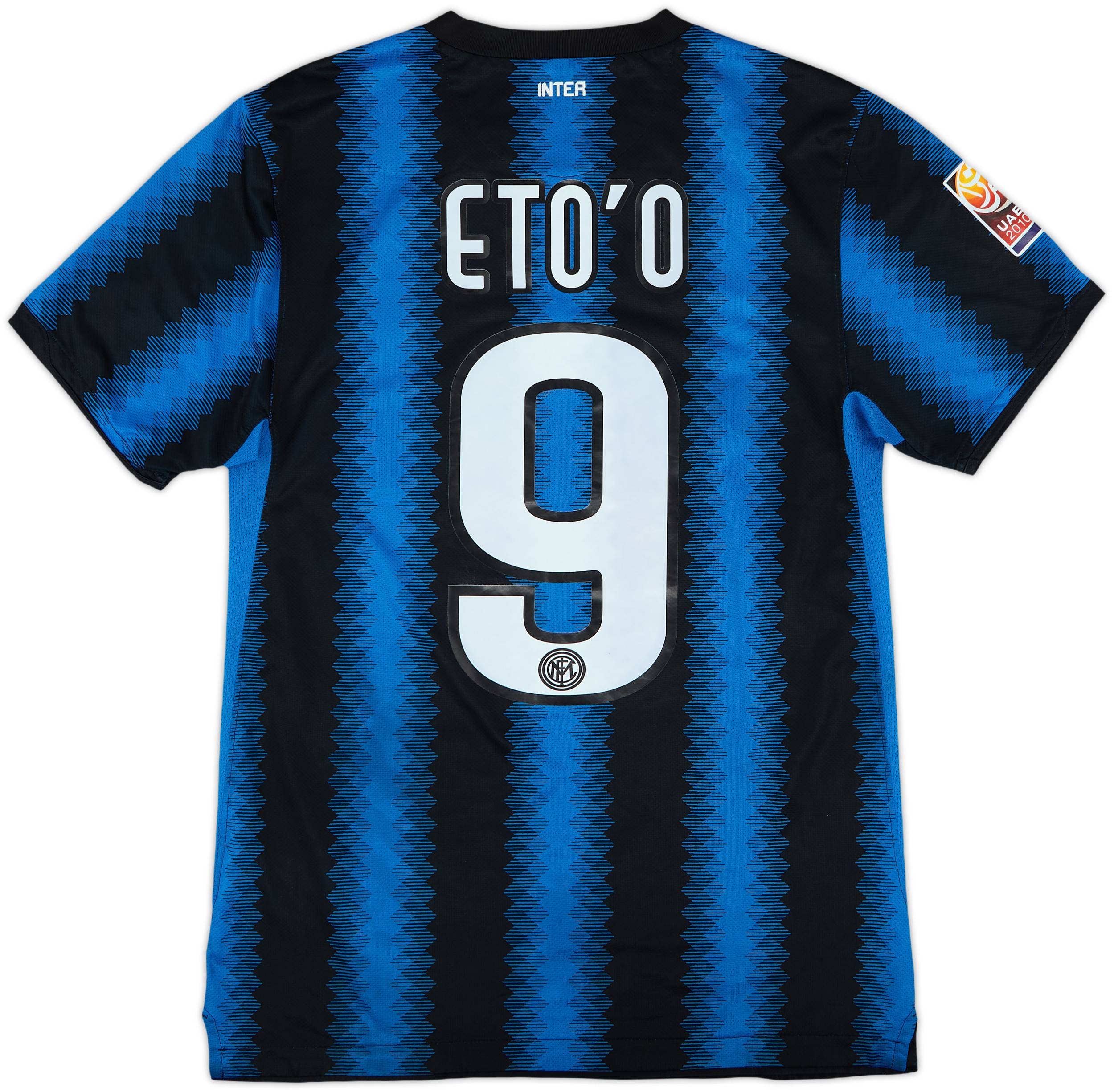 2010-11 Inter Milan Home Shirt Eto'o #9 - 7/10 - (S)