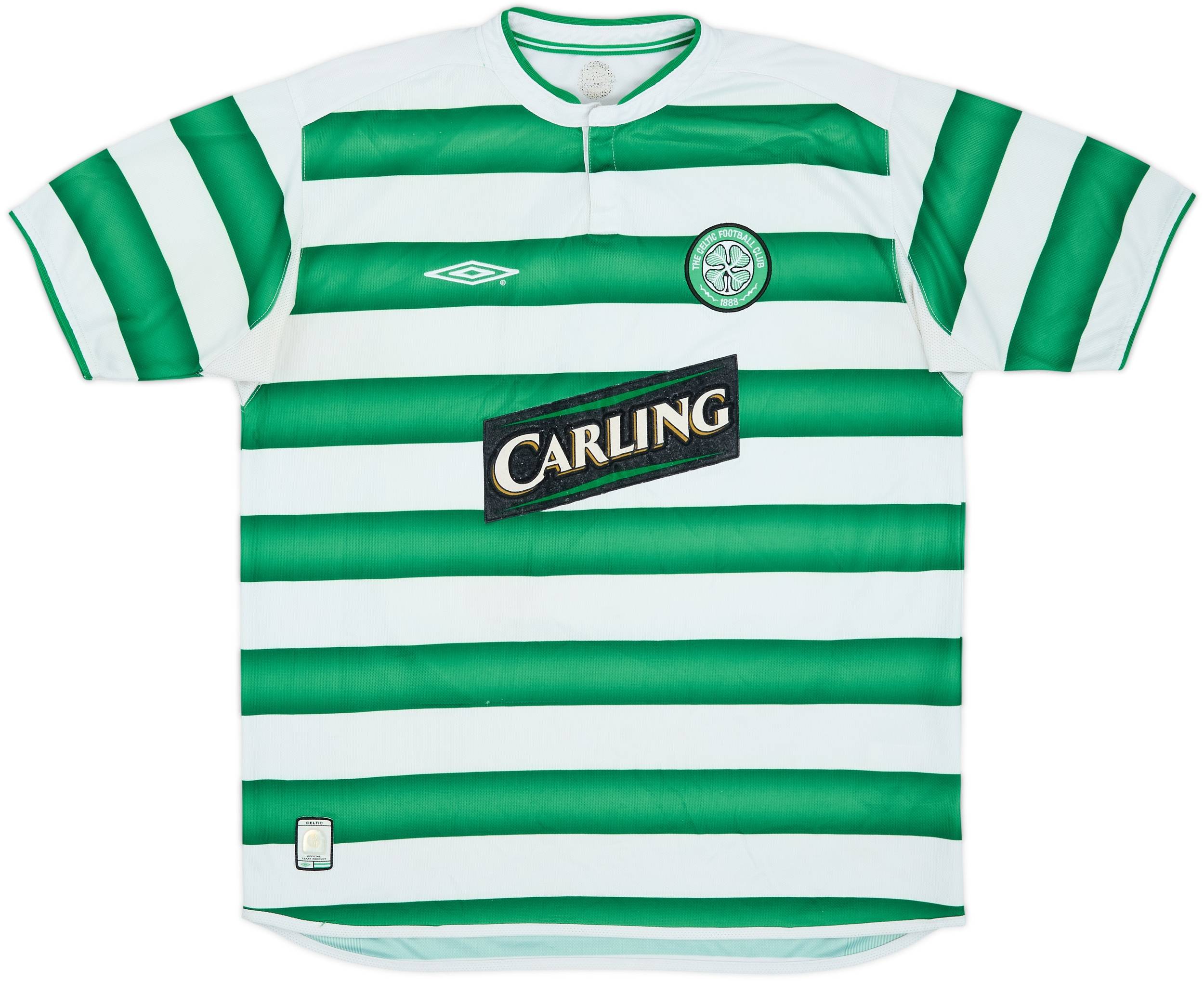2003-04 Celtic Home Shirt Larsson #7 - 6/10 - (L)