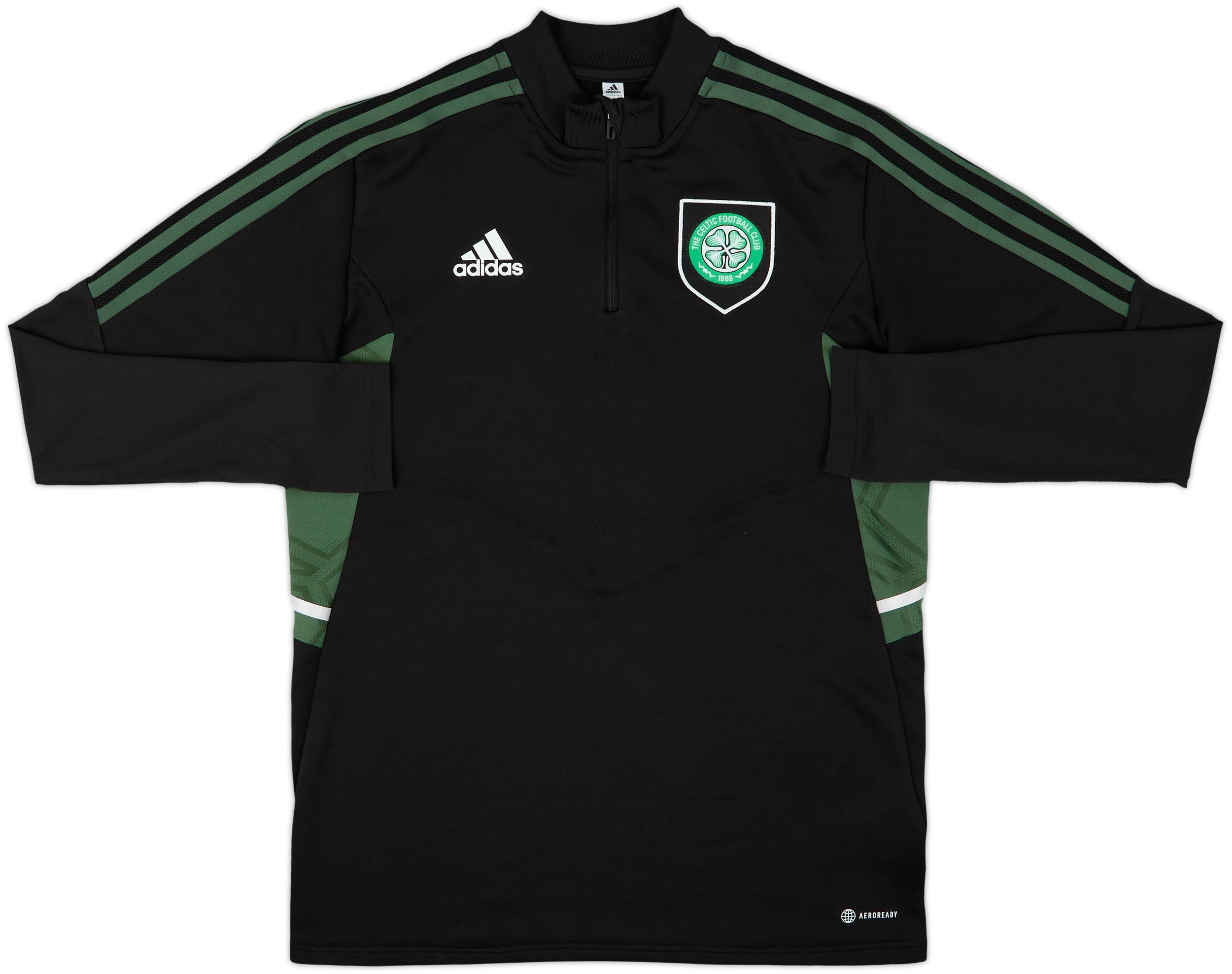 2022-23 Celtic adidas 1/4 Zip Drill Top - 9/10 - (M)