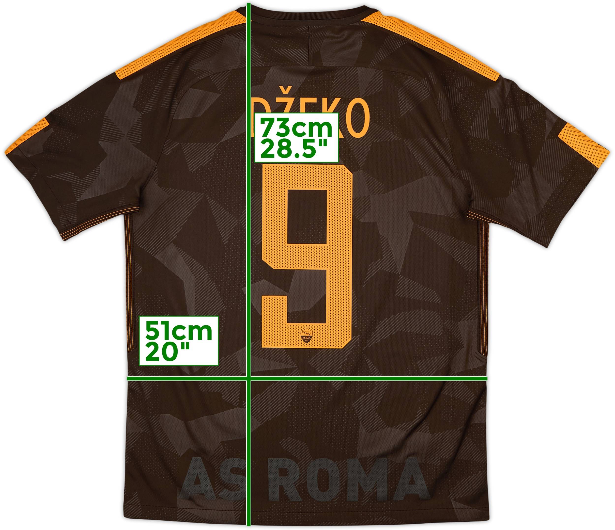 2017-18 Roma Third Shirt Dzeko #9 - 10/10 - (M)