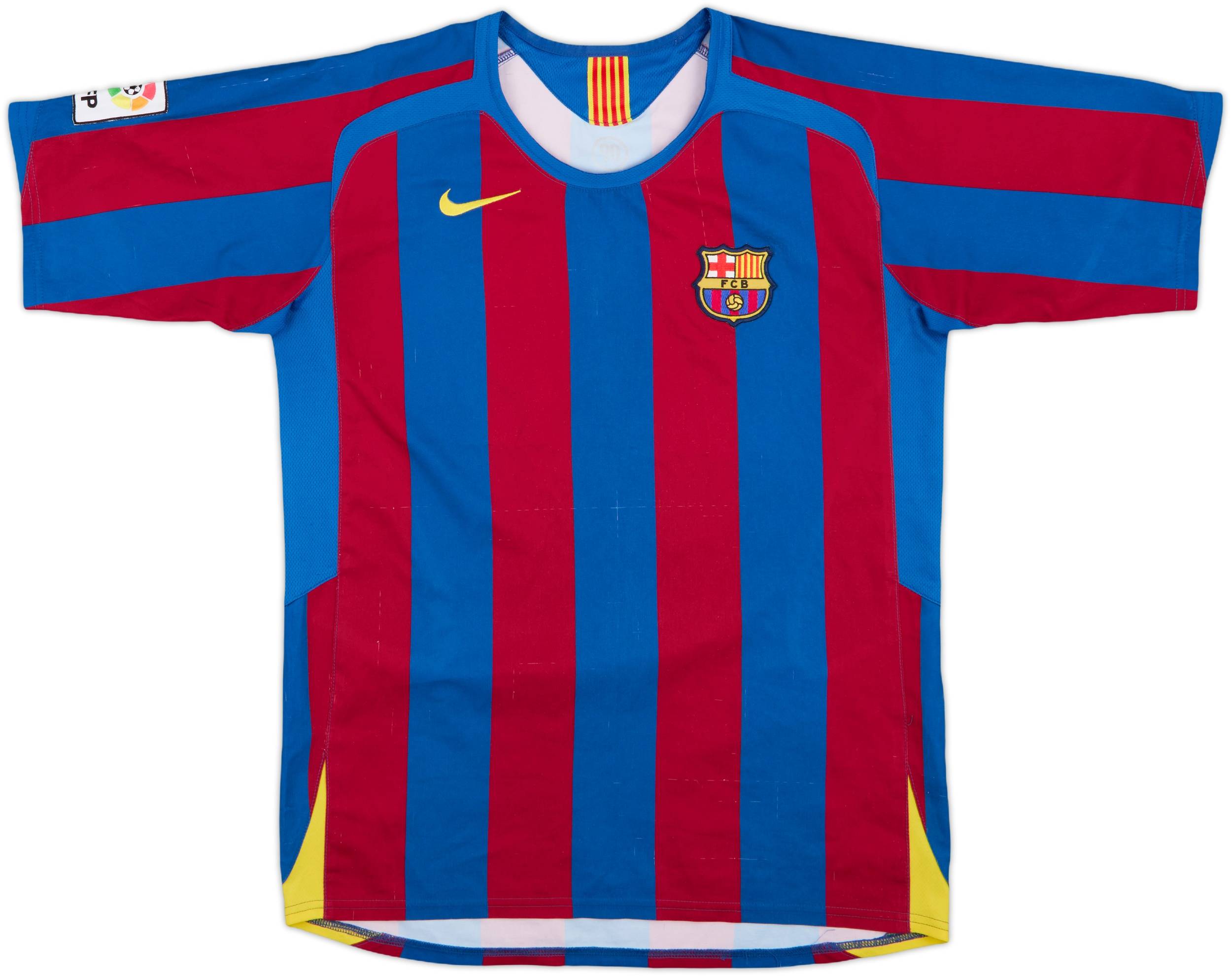 2005-06 Barcelona Home Shirt Eto'o #9 - 6/10 - (XL.Boys)