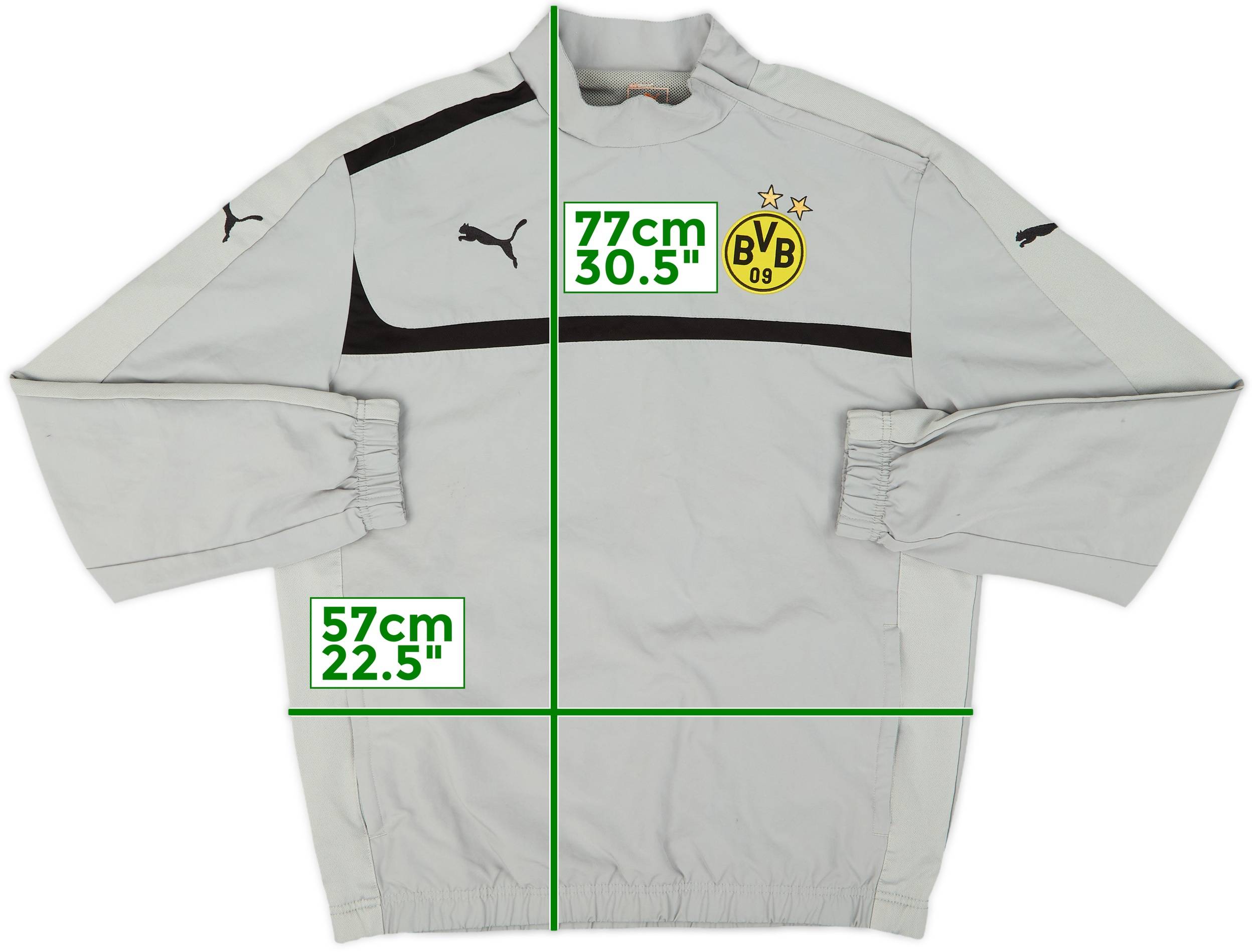 2012-13 Borussia Dortmund Puma 1/4 Zip Drill Top - 8/10 - (L)