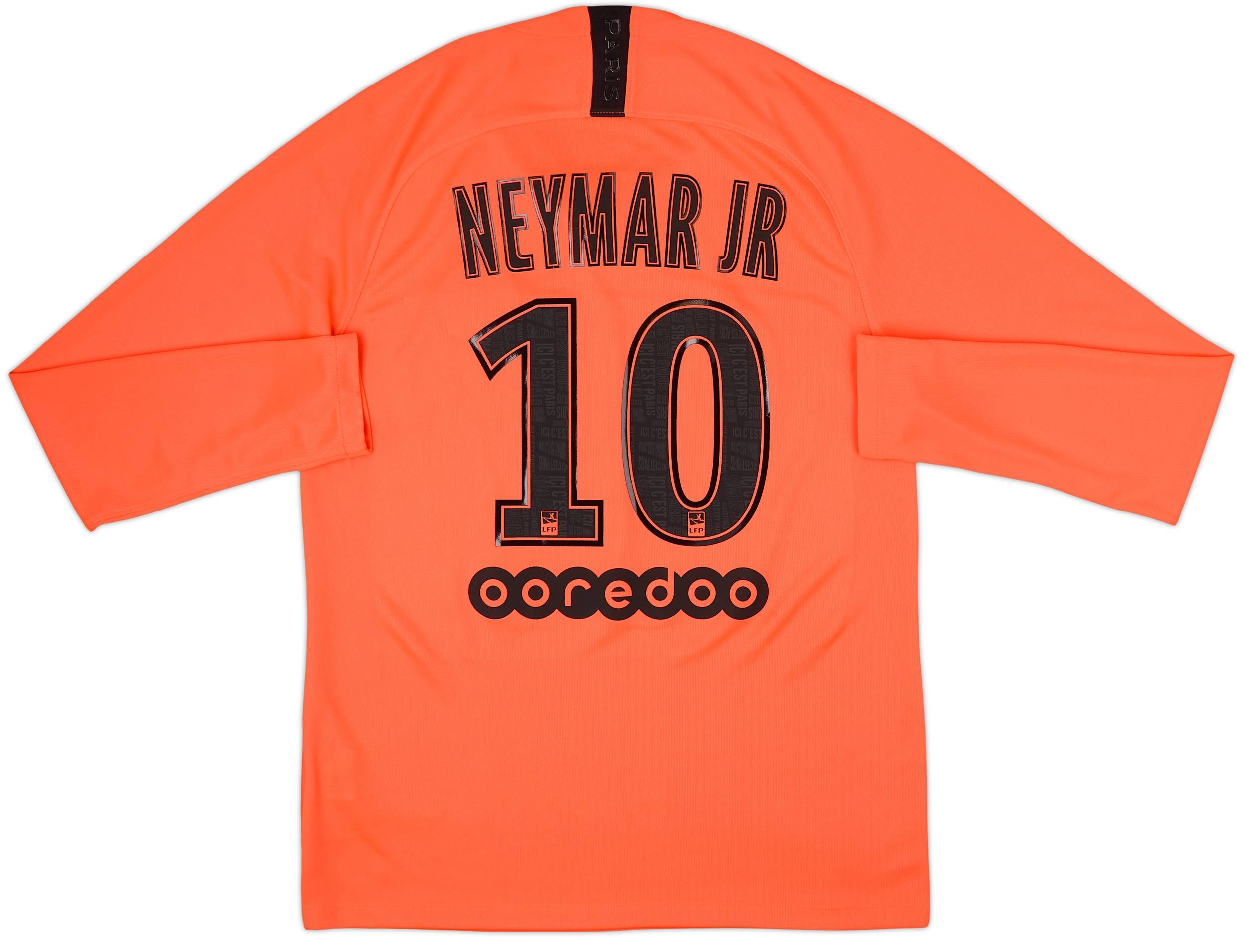 2019-20 Paris Saint-Germain Away L/S Shirt Neymar Jr #10 - 9/10 - (M)