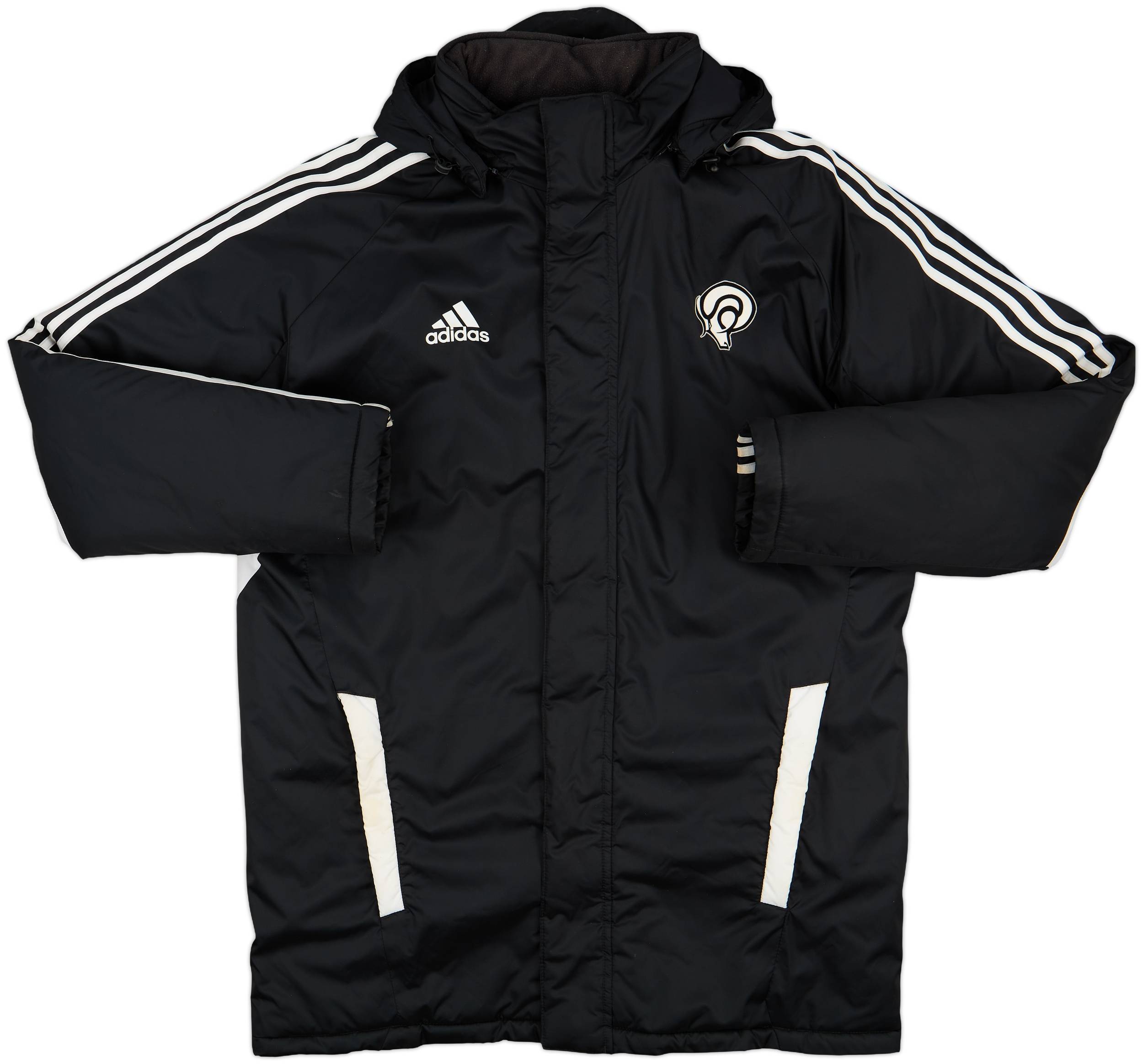 2011-12 Derby County adidas Hooded Padded Bench Coat 8/10 (L/XL)