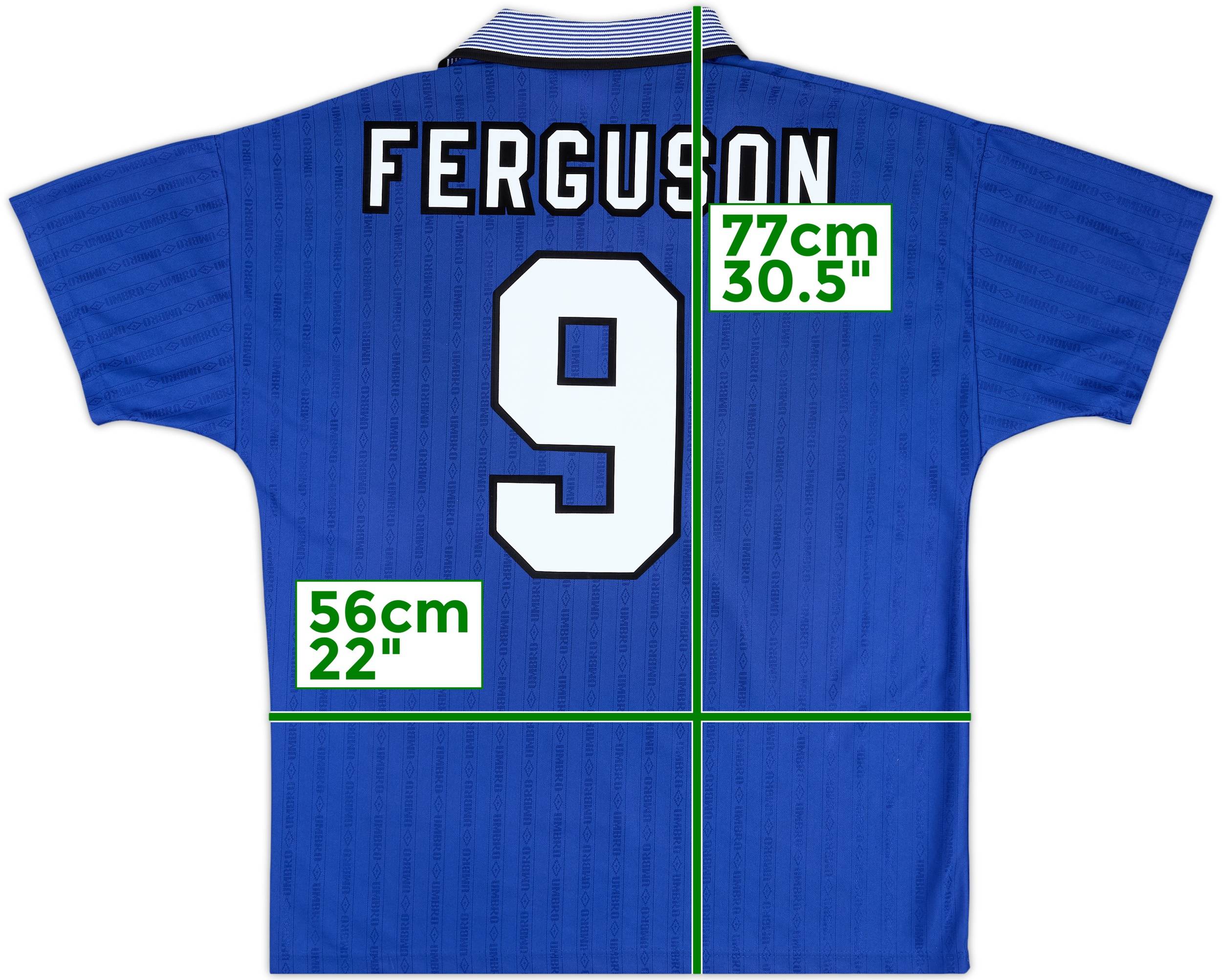 1995-97 Everton Home Shirt Ferguson #9 - 7/10 - (L)