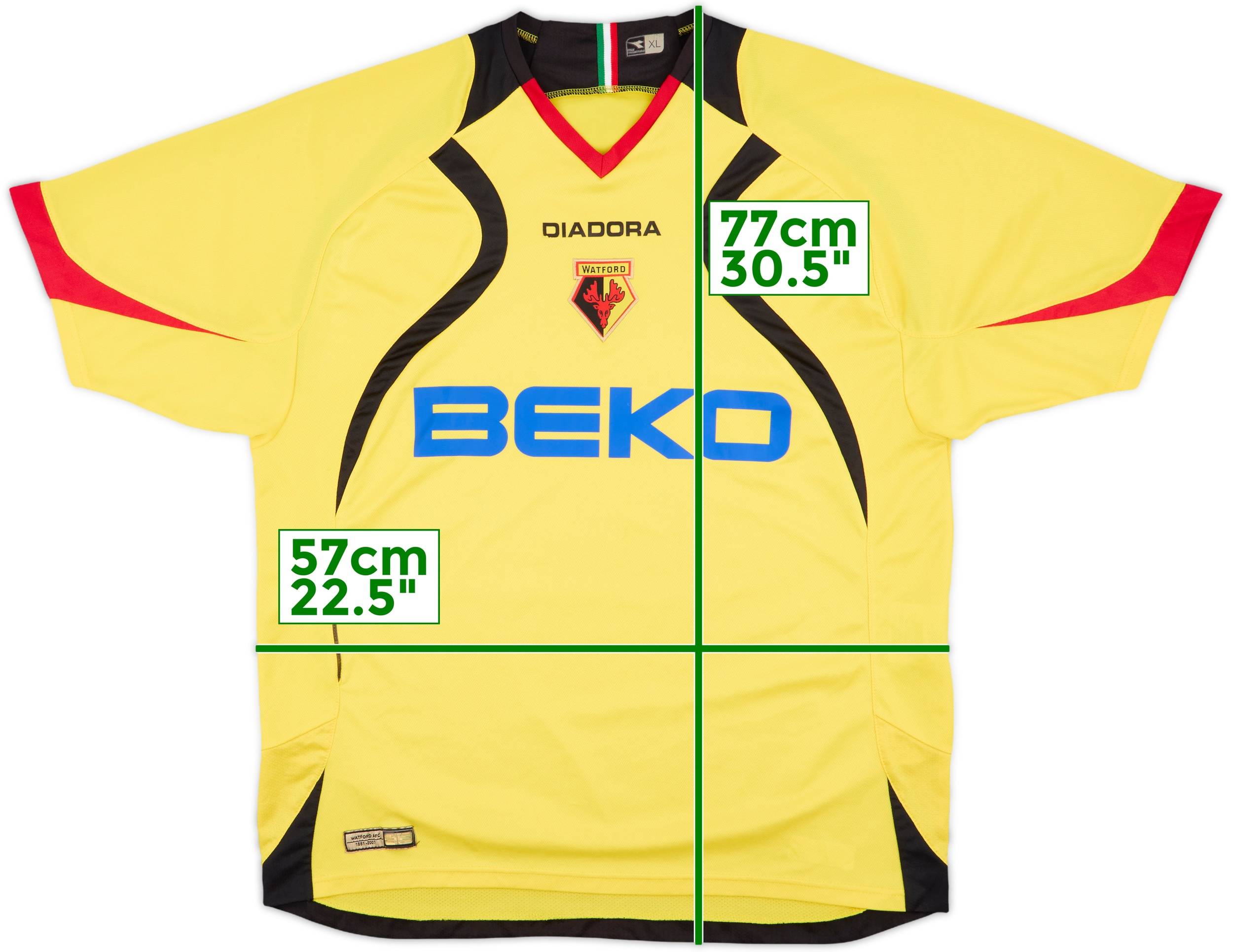 2007-08 Watford Home Shirt - 9/10 - (XL)