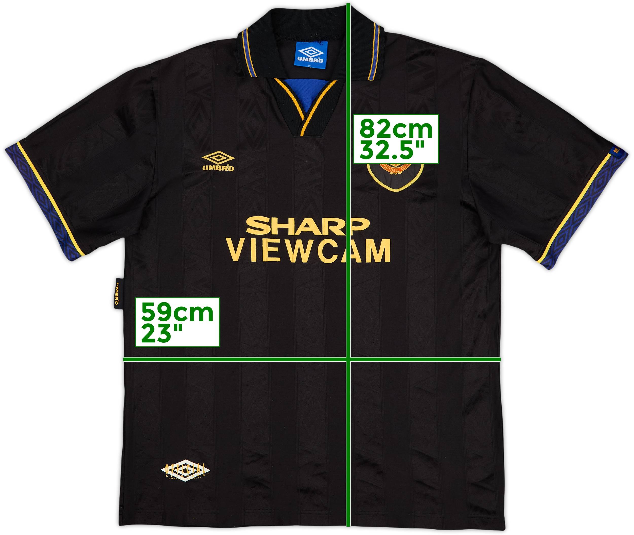 1993-95 Manchester United Away Shirt - 8/10 - (XL)