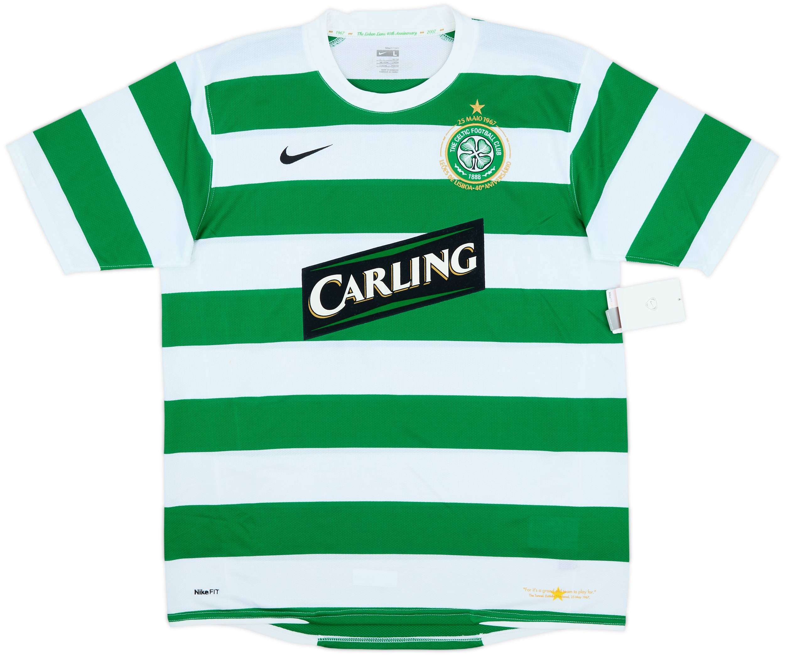 2007-08 Celtic Home Shirt Nakamura #25 (L)