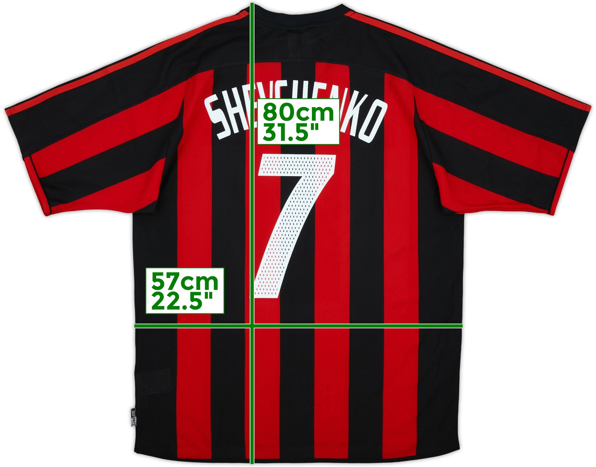 03-04 ACミラン　シェフチェンコ　#7 Mサイズ ACミラン(AC Milan)03-04 A アウェイ #7 シェフチェンコ