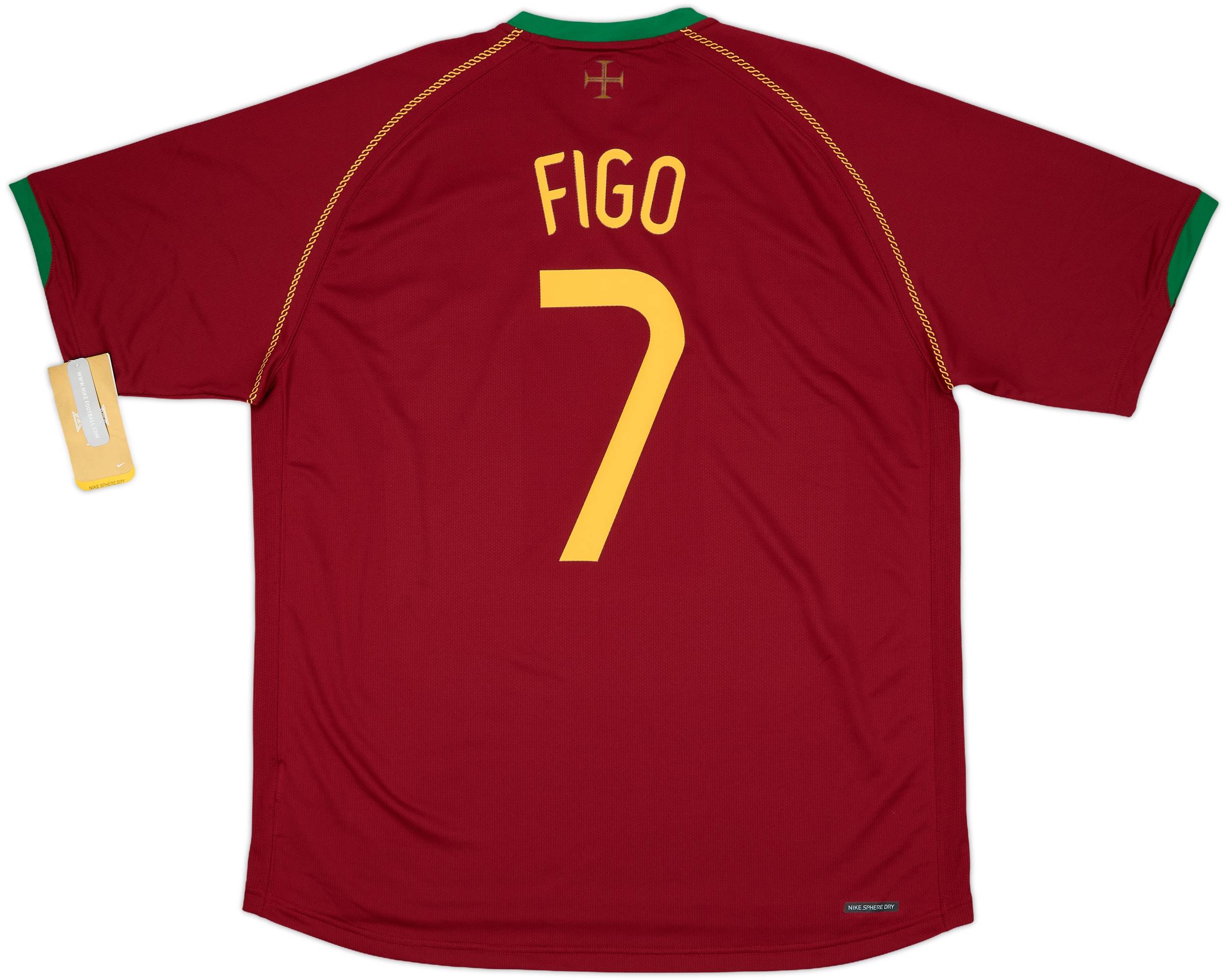 Nike ポルトガル代表 シャツ Figo 7 2006-08 Portugal Home Shirt Figo #7 (XL)