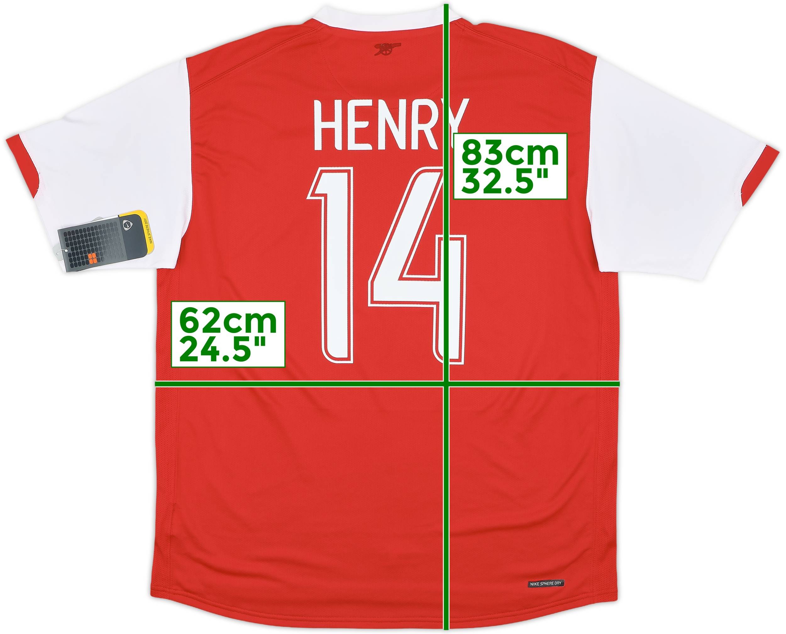 Arsenal 07-08 3rd 【14 Henry】 2006-08 Arsenal Home Shirt Henry #14 (L)