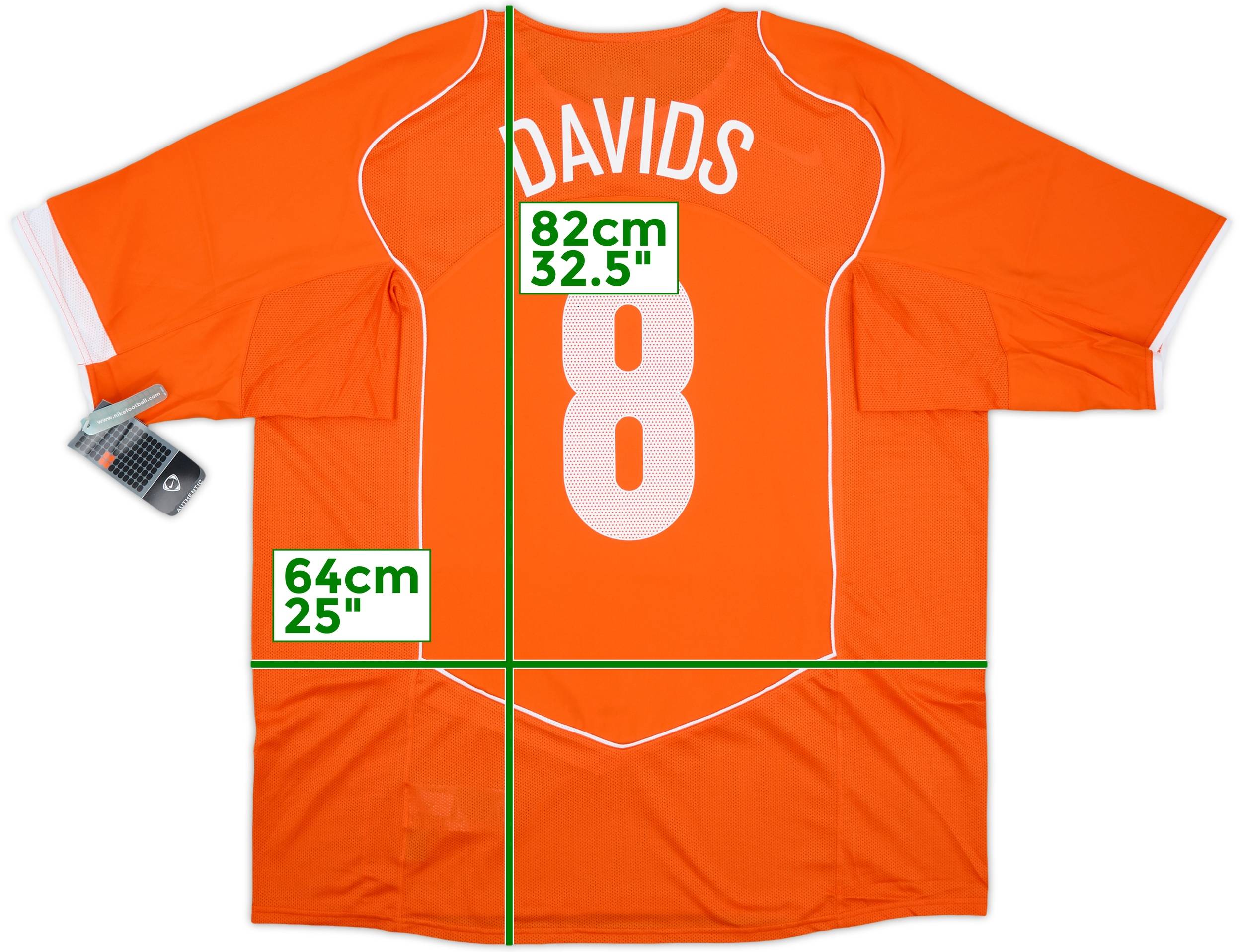 2004-06 Netherlands Home Shirt Davids #8 (XXL)