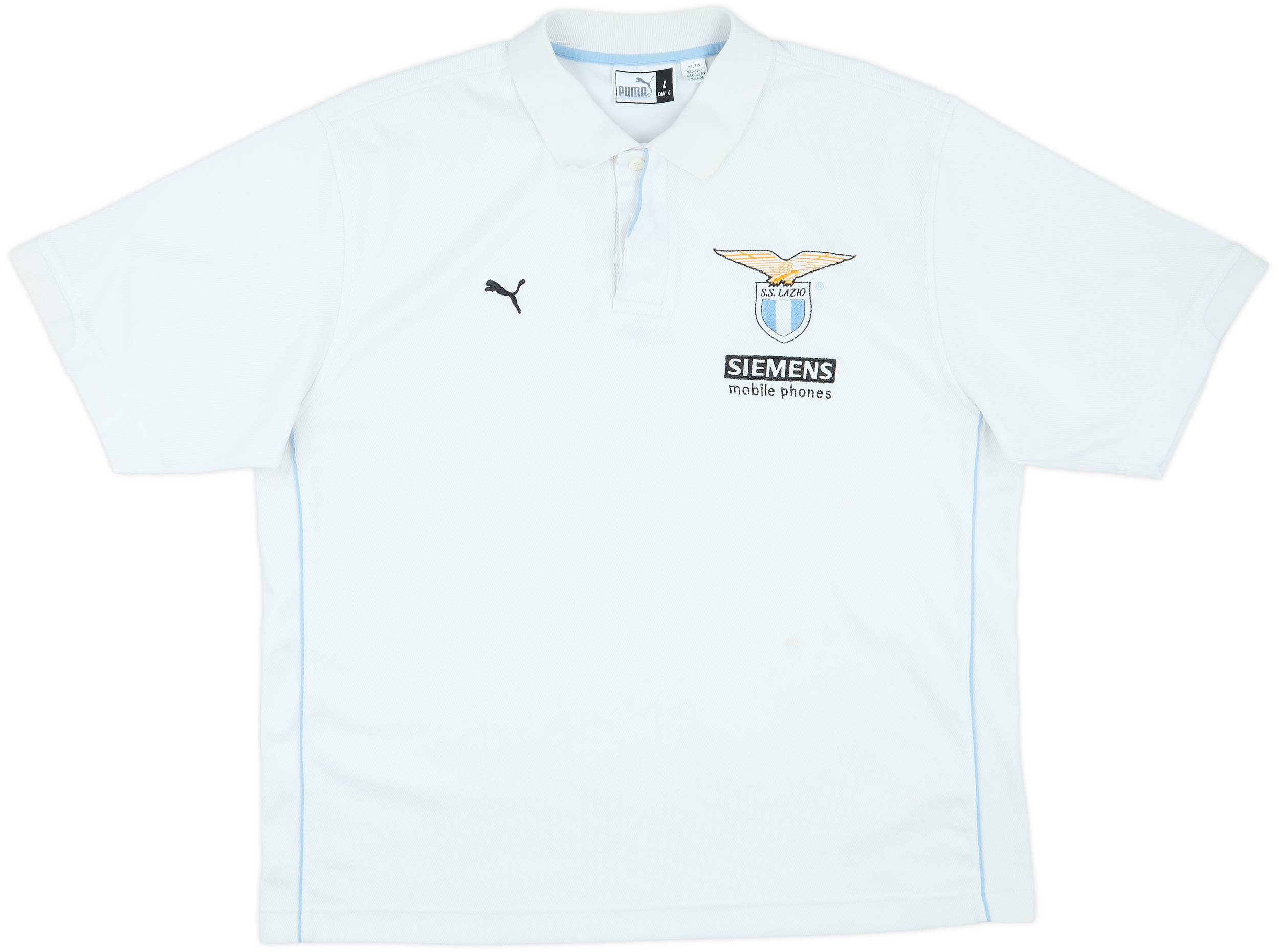 01/02 Puma SS Lazio サッカーシャツ ホワイト Lazio Jersey Puma Football shirt Maglia Soccer Calcio white