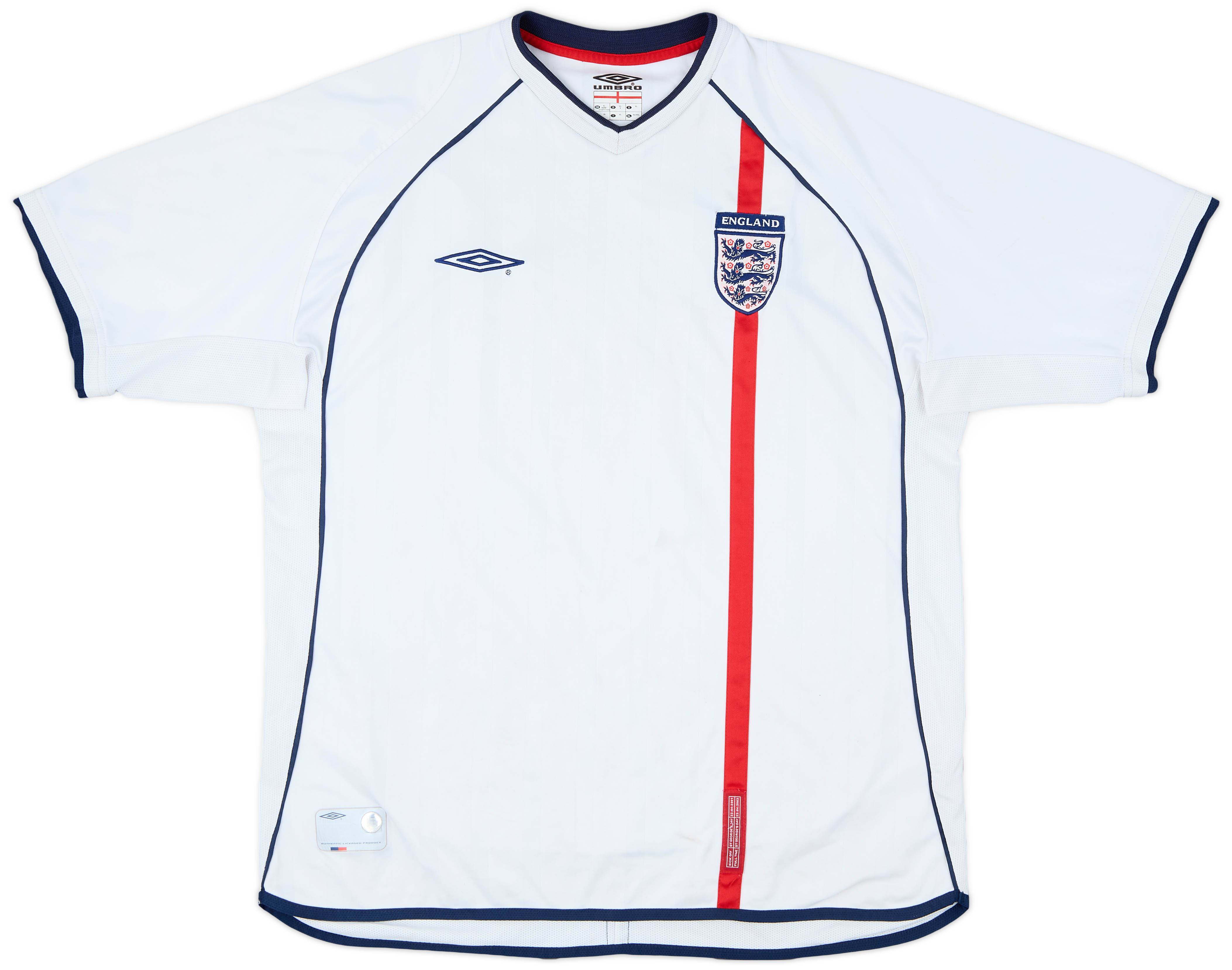 2001-03 England Home Shirt - 5/10 - (XL)