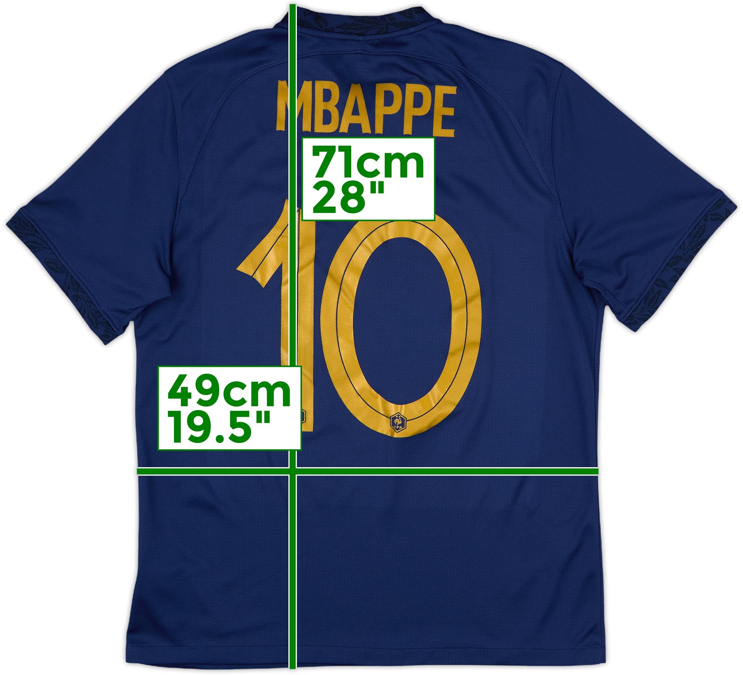 2022-23 France Home Shirt Mbappe #10 - 9/10 - (M)