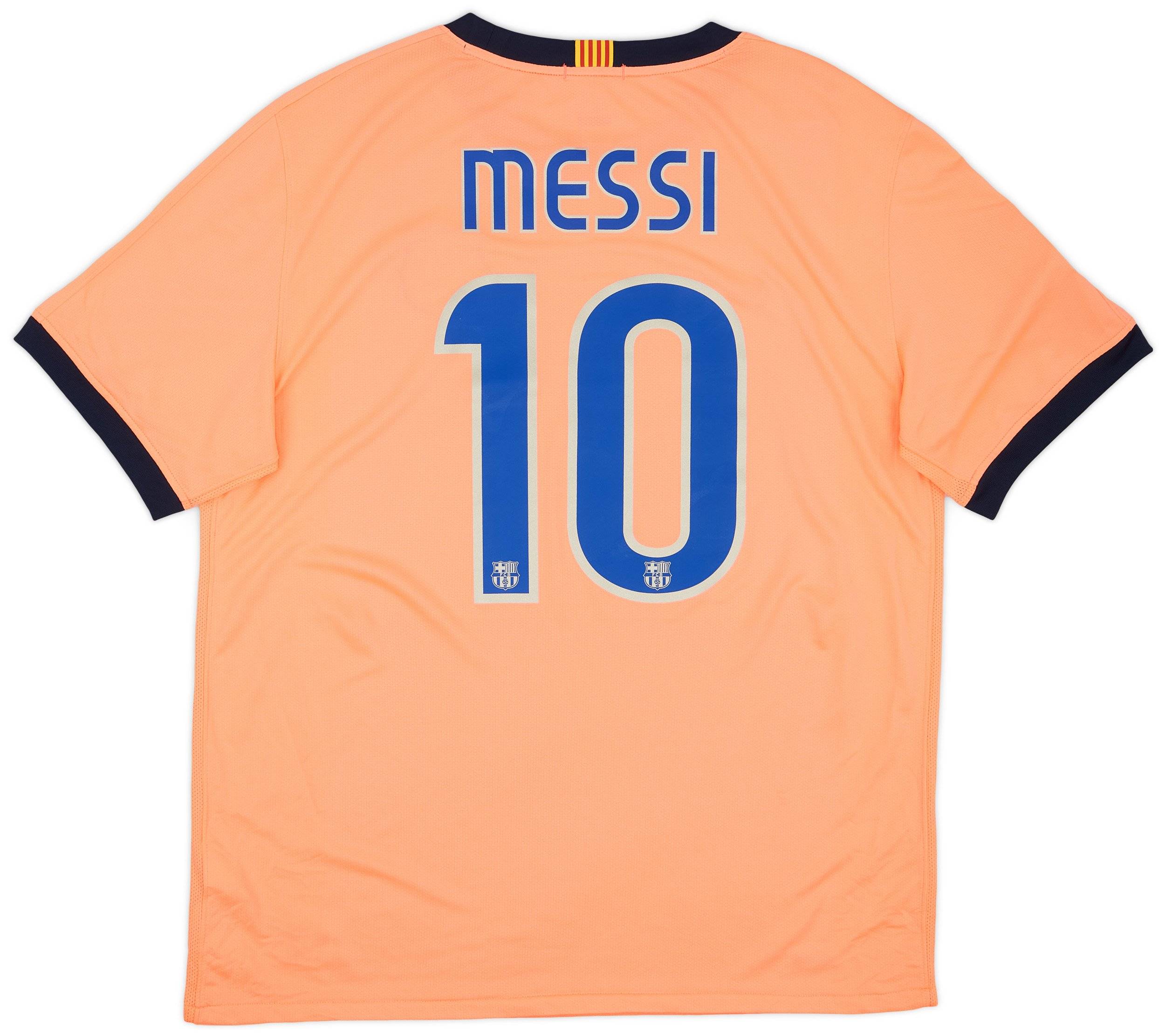 2009-10 Barcelona Away Shirt Messi #10