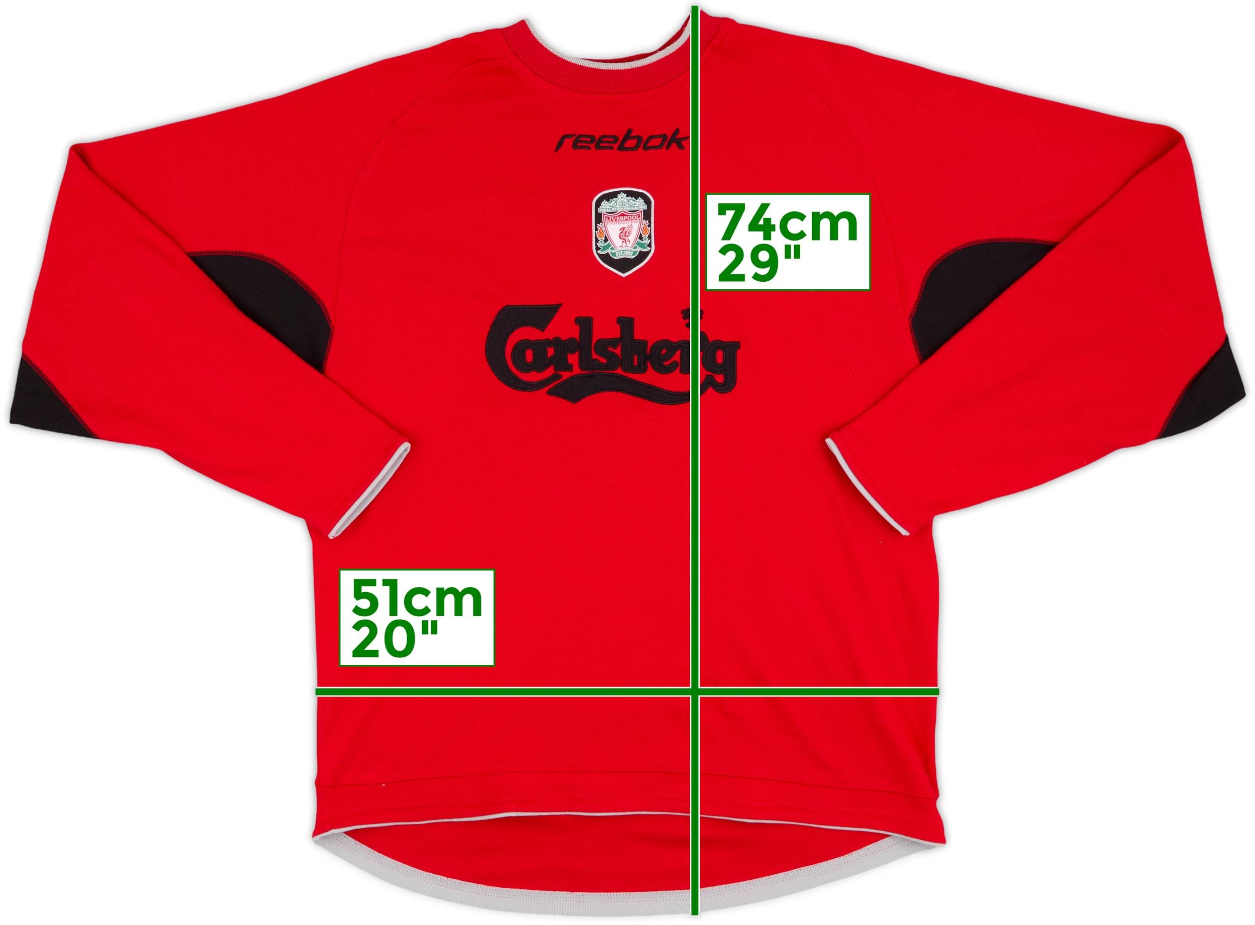 2002-03 Liverpool Reebok Sweat Top - 9/10 - (S)
