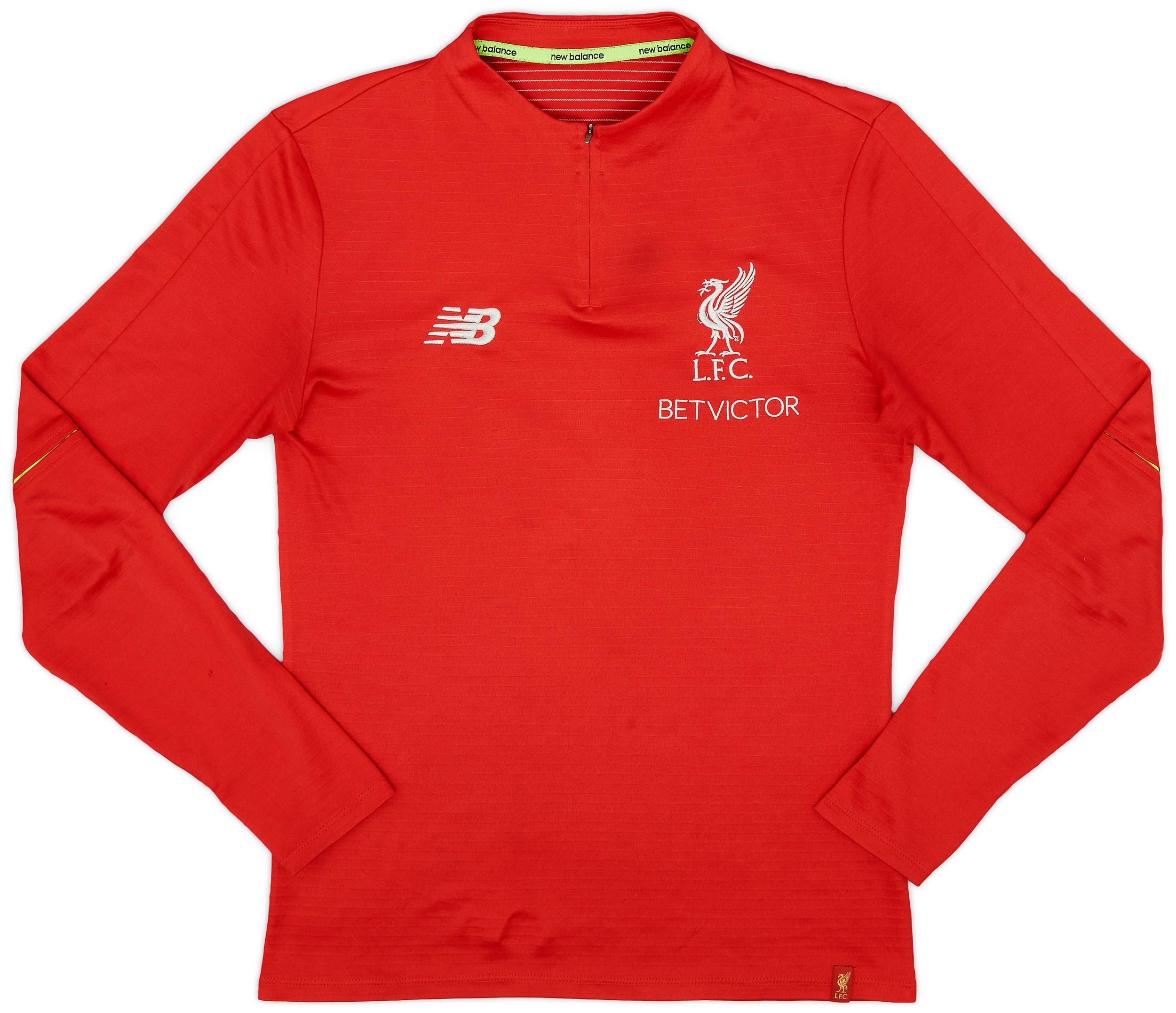 2018 19 Liverpool New Balance 1 4 Zip Training Top 8 10 M