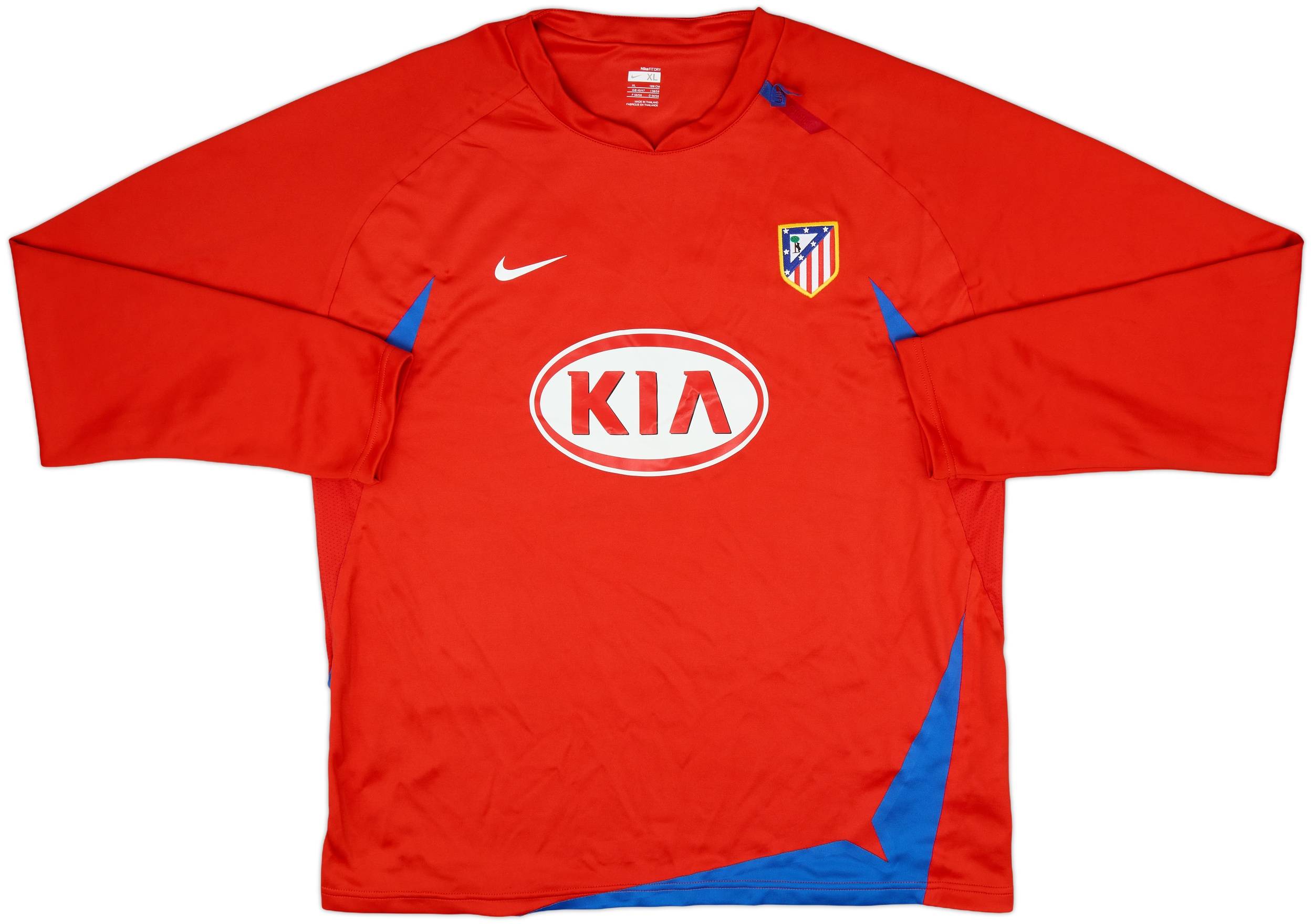 2007-08 Atletico Madrid Player Issue Nike Drill Top - 5/10