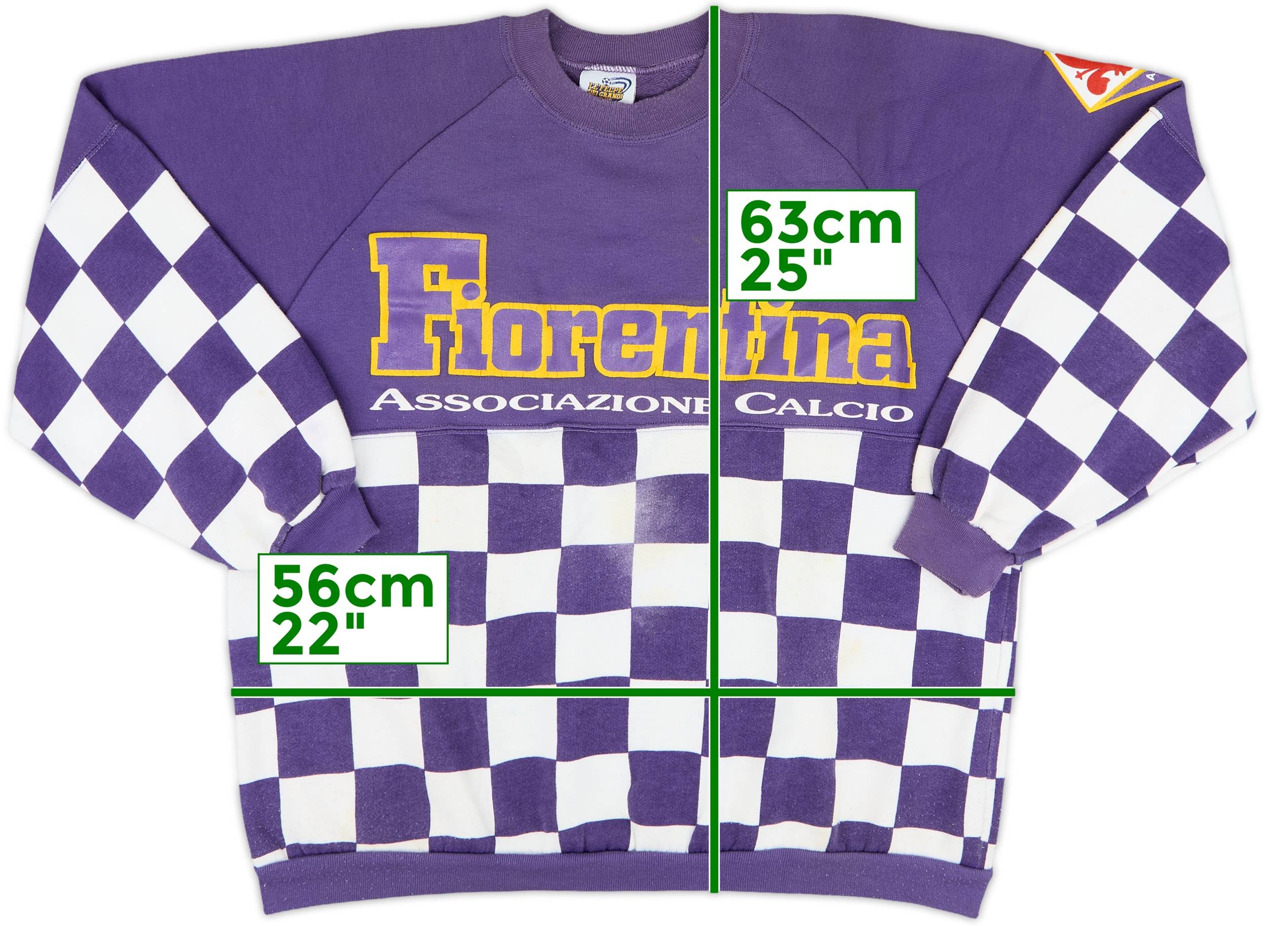 1990-91 Fiorentina Le Felpe Dei Grandi Club Sweat Top - 7/10 - (L)