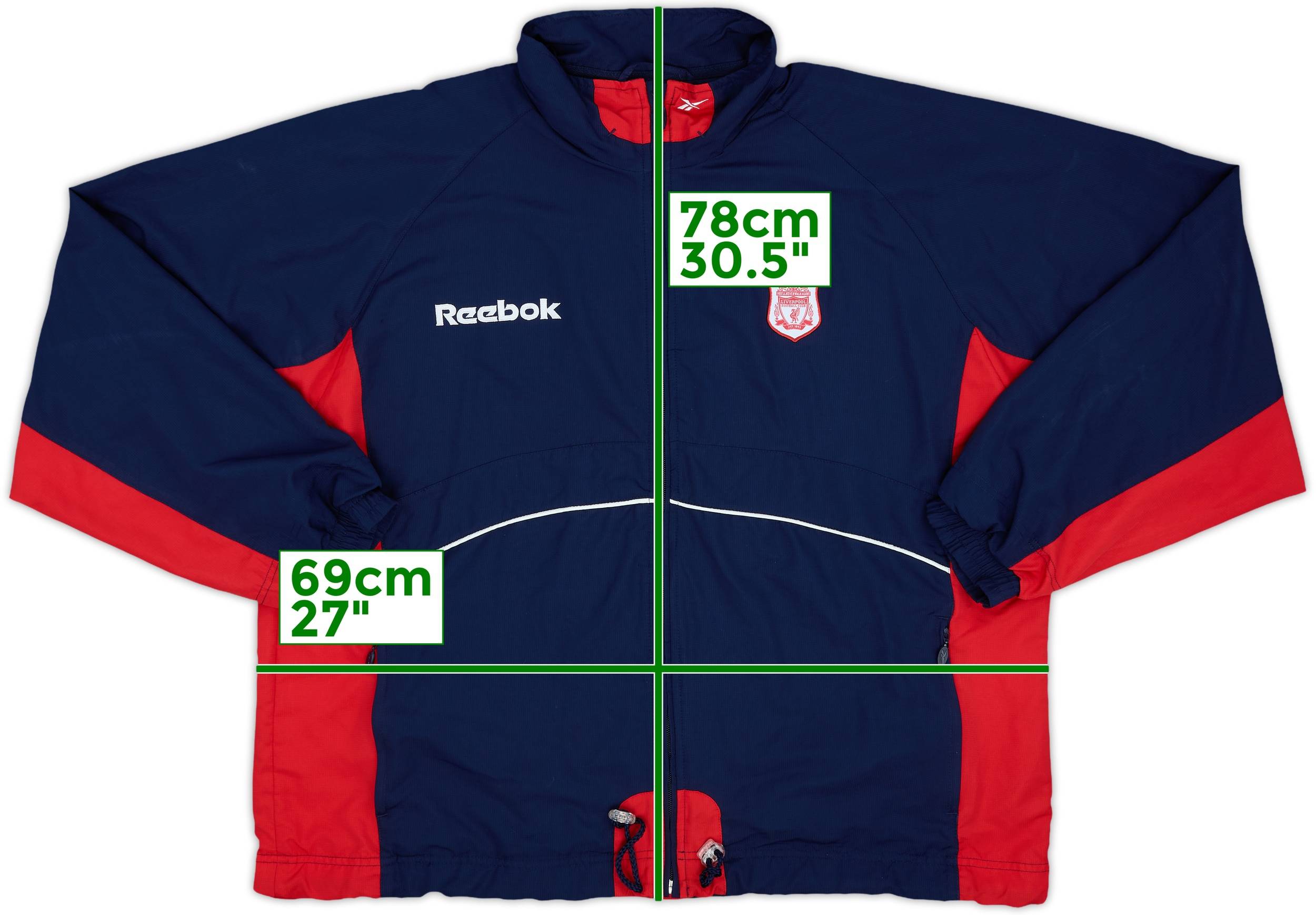 2000-02 Liverpool Reebok Track Jacket - 9/10 - (XL)