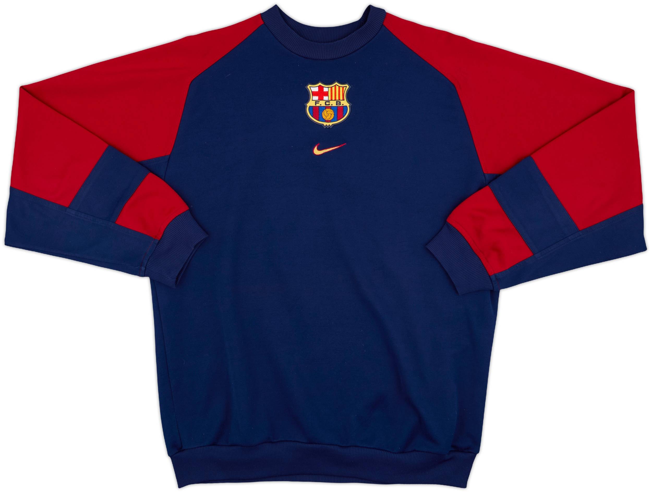 1998-99 Barcelona Nike Sweat Top - 9/10 - (S)