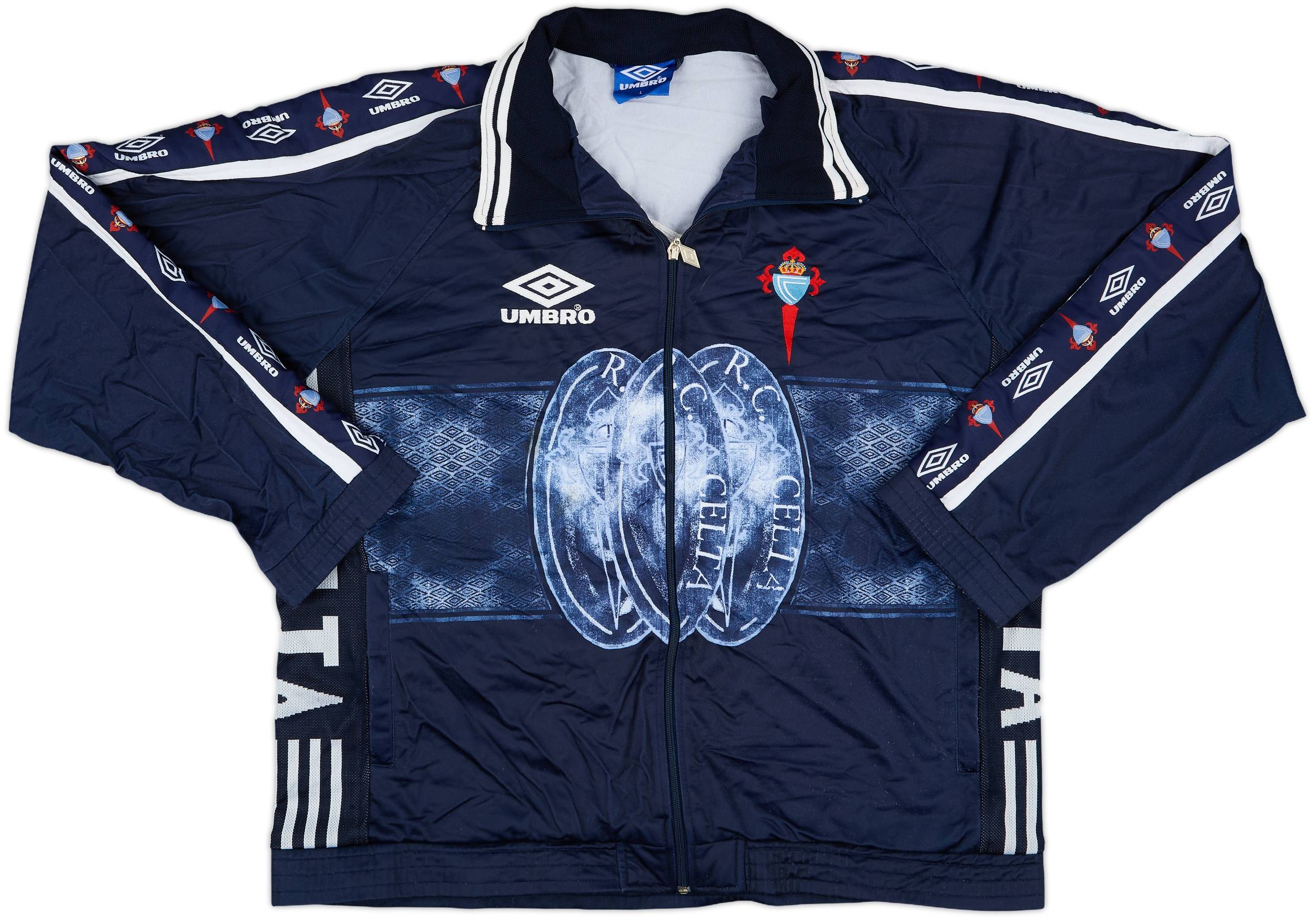 1995-96 Celta Vigo Umbro Track Jacket - 8/10 - (L)