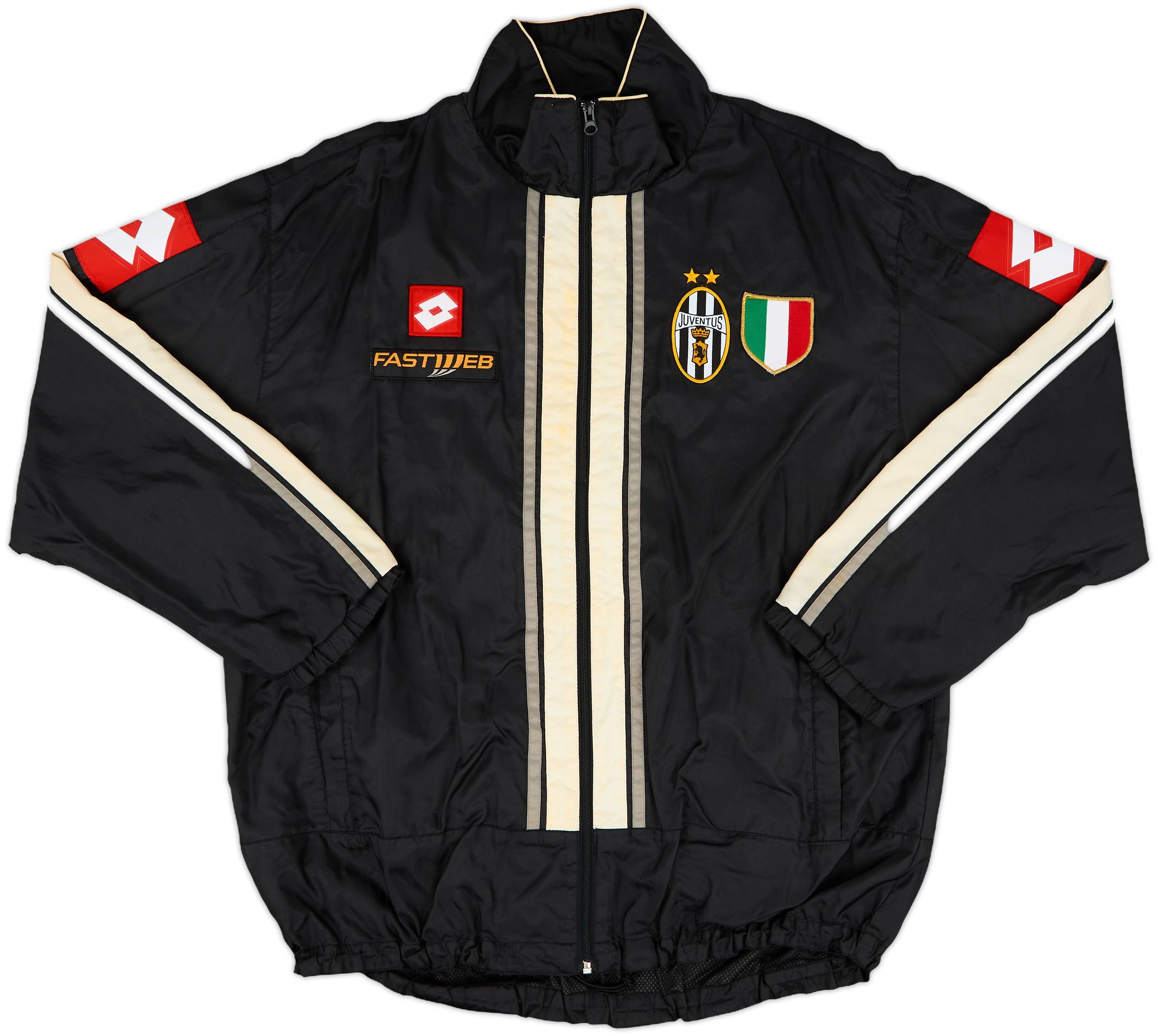 02/03”Juventus lotto ビンテージウィンドブレーカー2L 2002-03 Juventus Lotto Rain Jacket - 7/10 - (L)