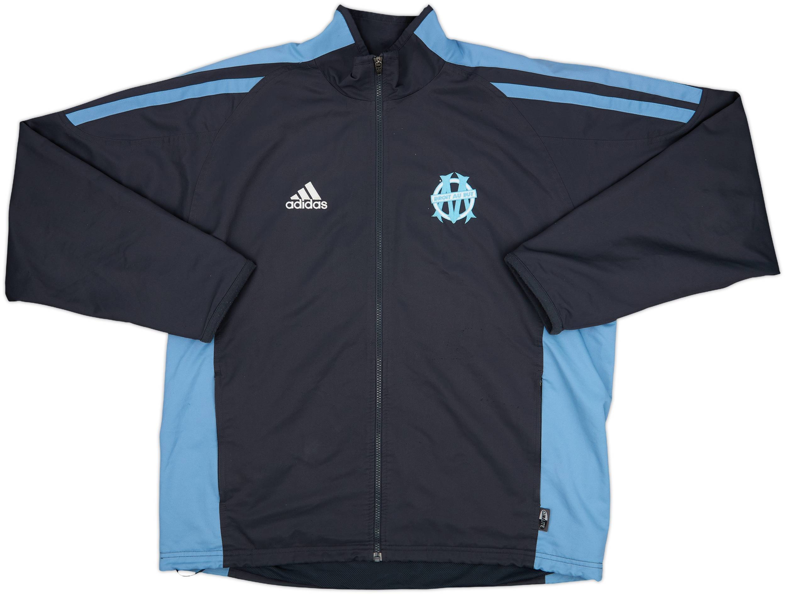2001-02 Olympique Marseille adidas Track Jacket - 8/10 - (L)