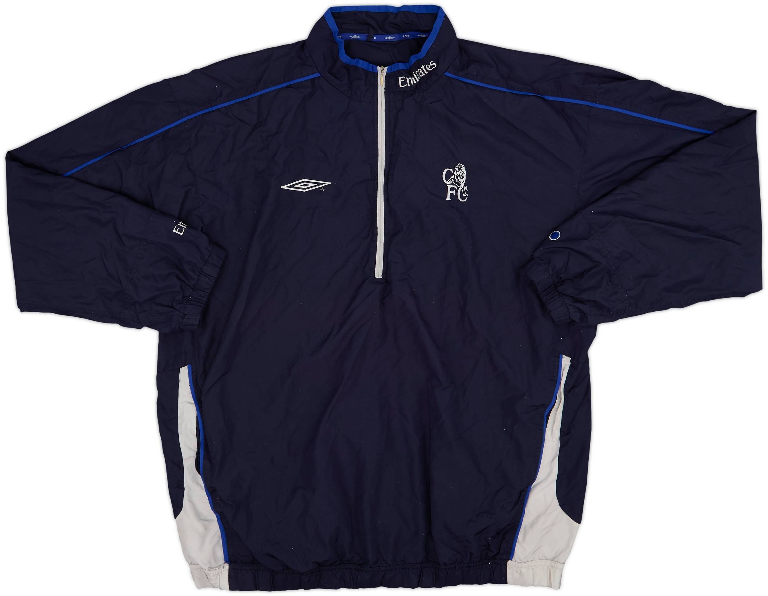 ChelseaFC Umbro ジャージ 2002-03 Chelsea Umbro 1/2 Zip Track Jacket - 7/10 - (L)