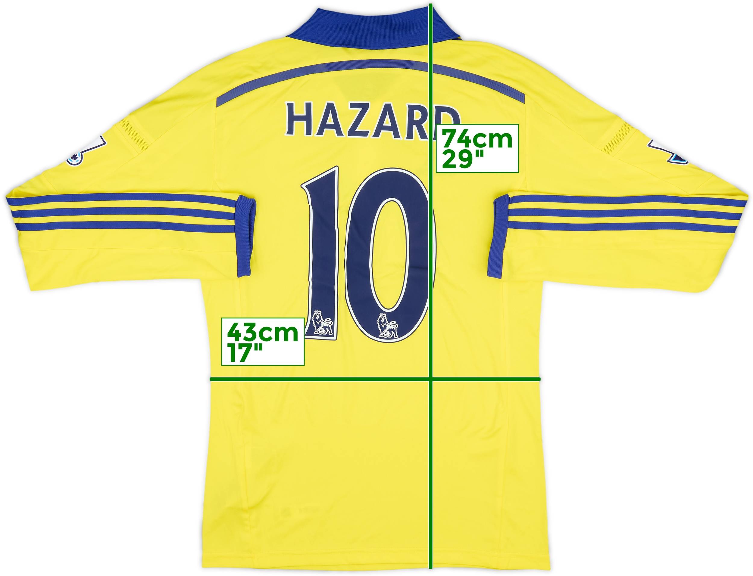 2014-15 Chelsea Away L/S Shirt Hazard #10 (S)