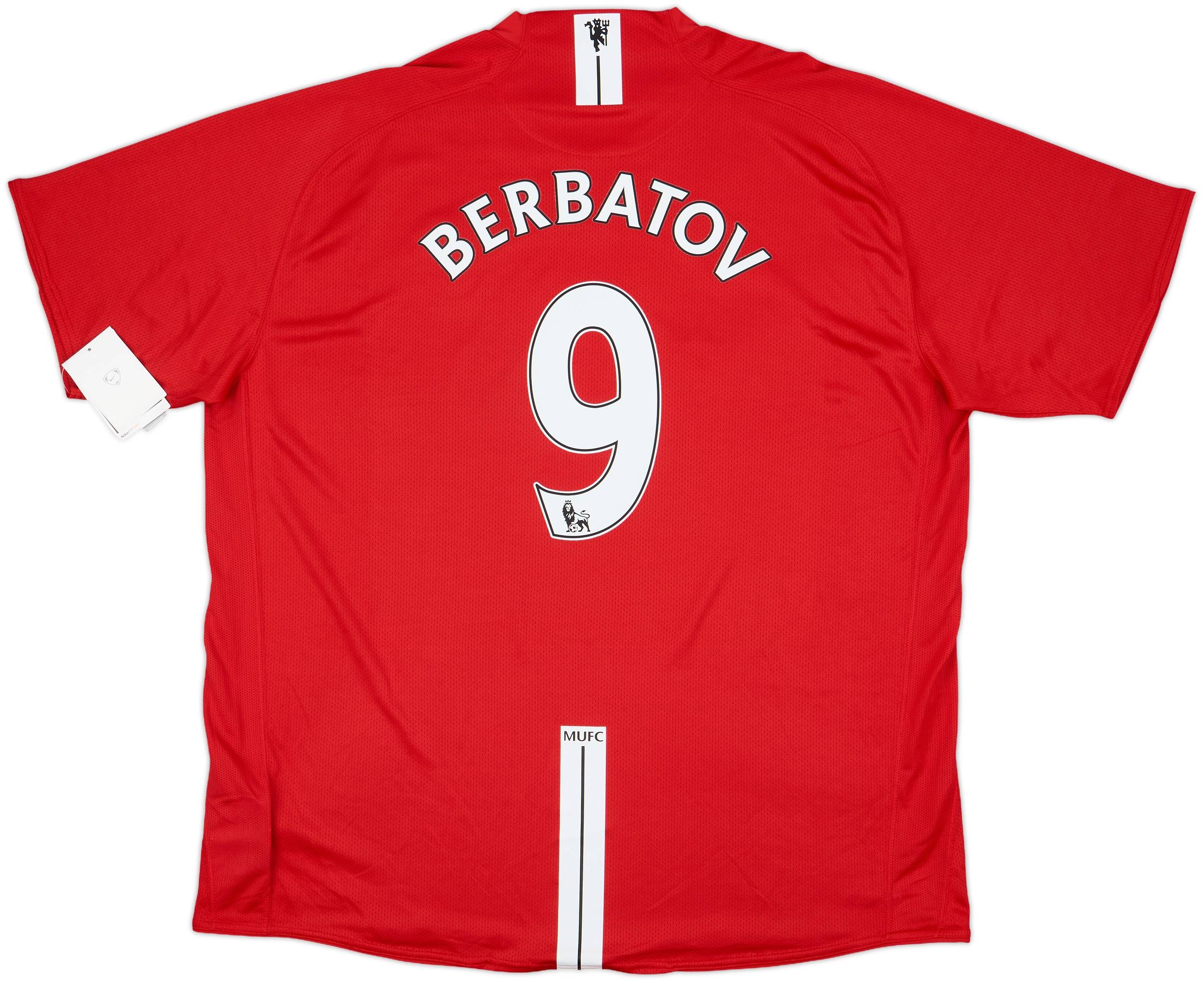 2007-09 Manchester United Home Shirt Berbatov #9 (3XL)