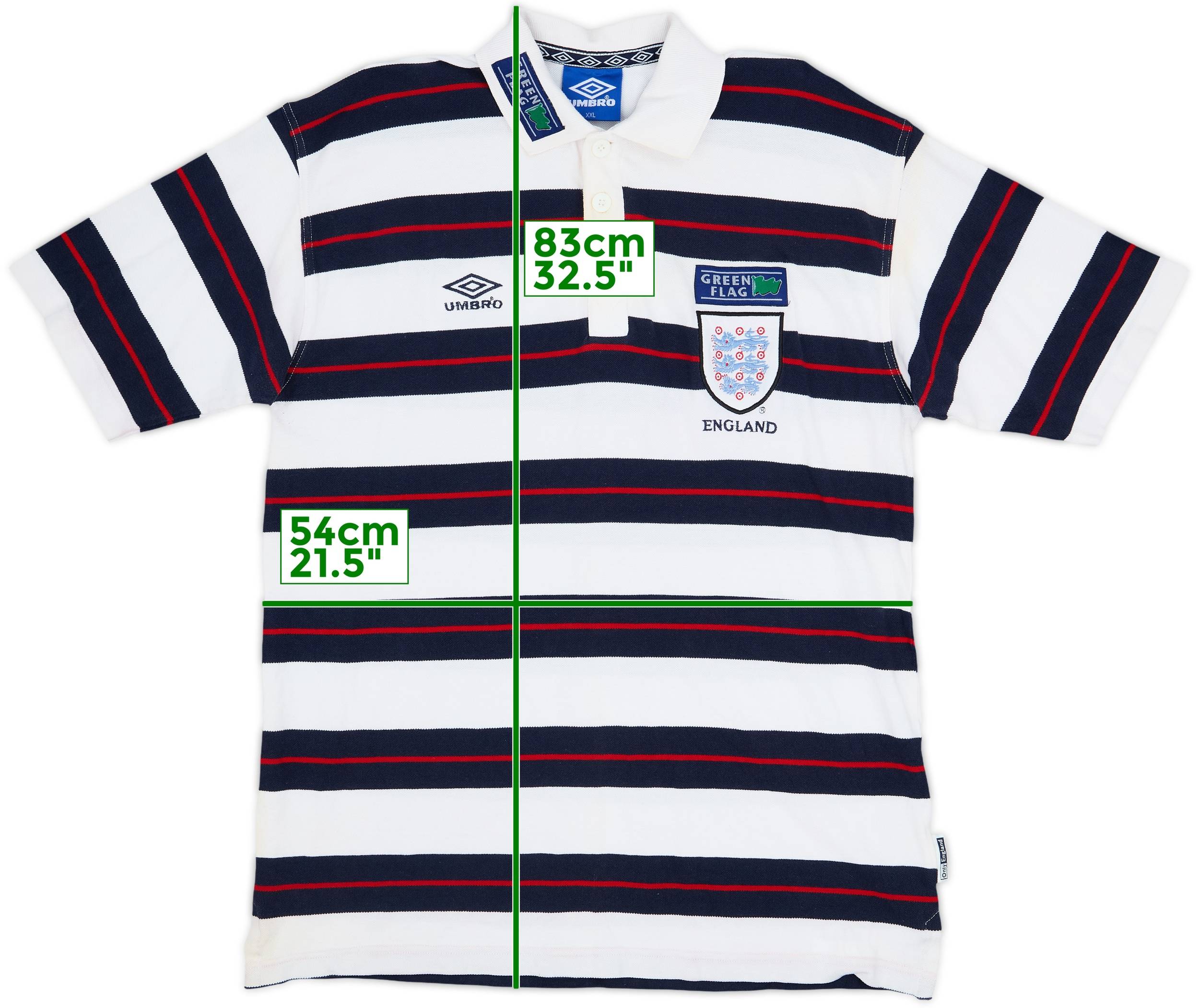 1998-00 England Umbro Polo Shirt - 7/10 - (XXL)