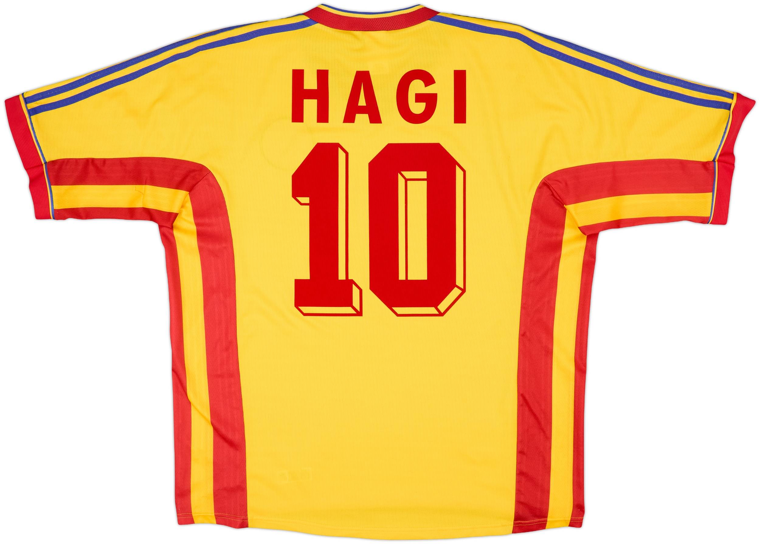 1998-00 Romania Home Shirt Hagi #10 - 9/10 - (XL)