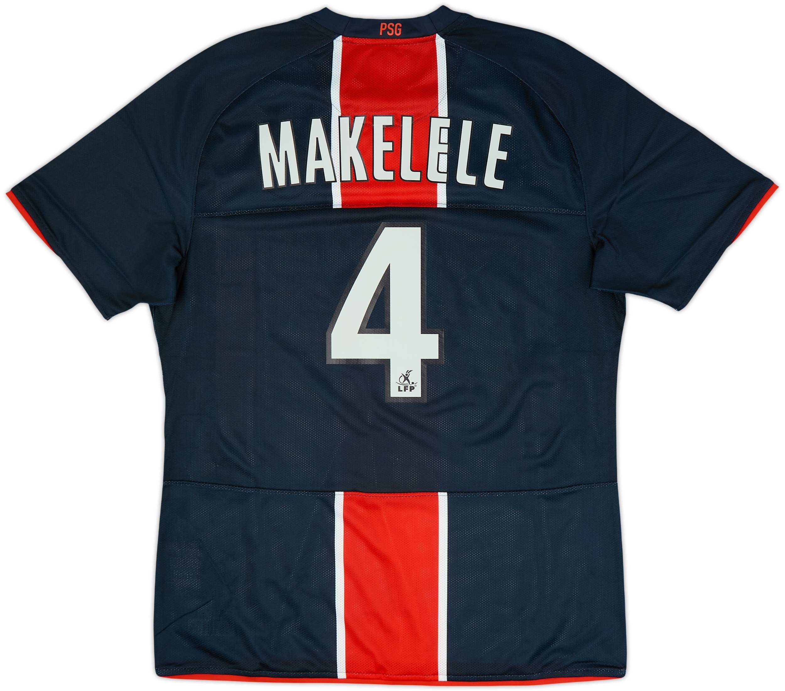 【激レア】09PSG#4 マケレレ　ユニフォーム 2008-09 Paris Saint-Germain Player Issue Home Shirt Makelele #4