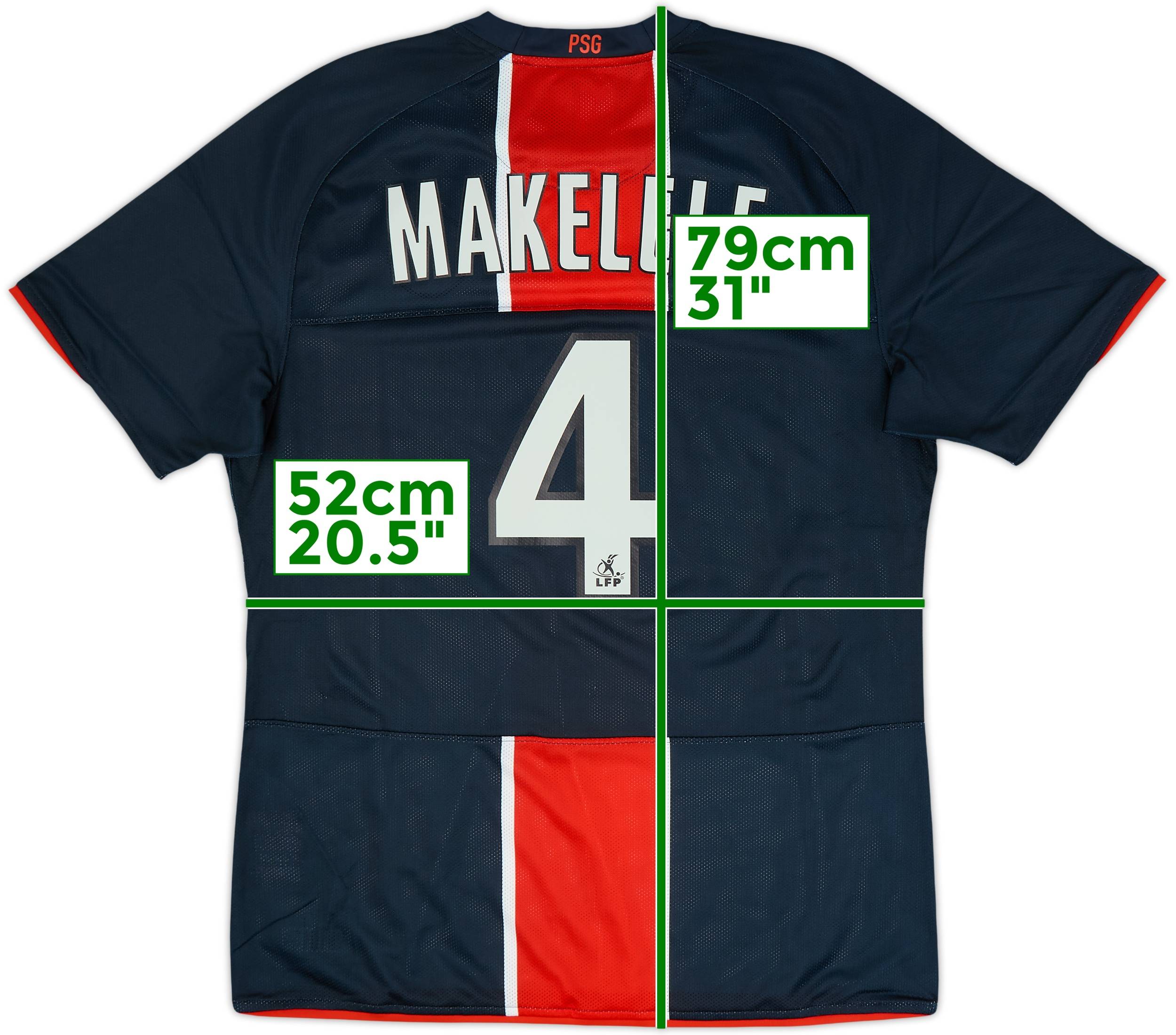 2008-09 Paris Saint-Germain Player Issue Home Shirt Makelele #4