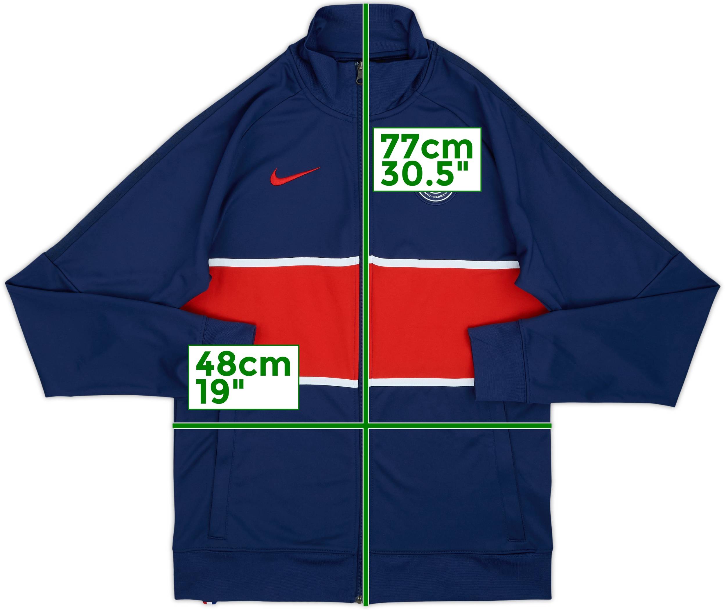 2020-21 Paris Saint-Germain Nike Track Jacket - 10/10 - (M)