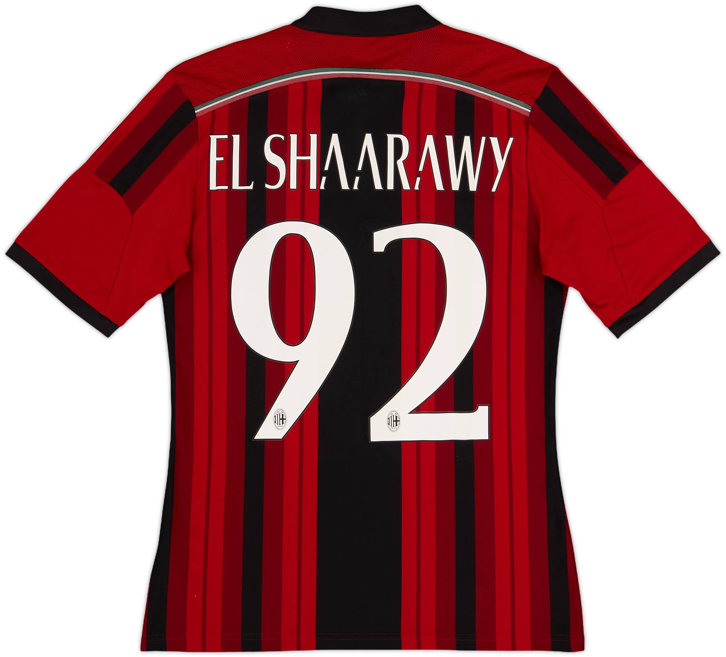 2014-15 AC Milan Home Shirt El Shaarawy #92 - 8/10 - (S)