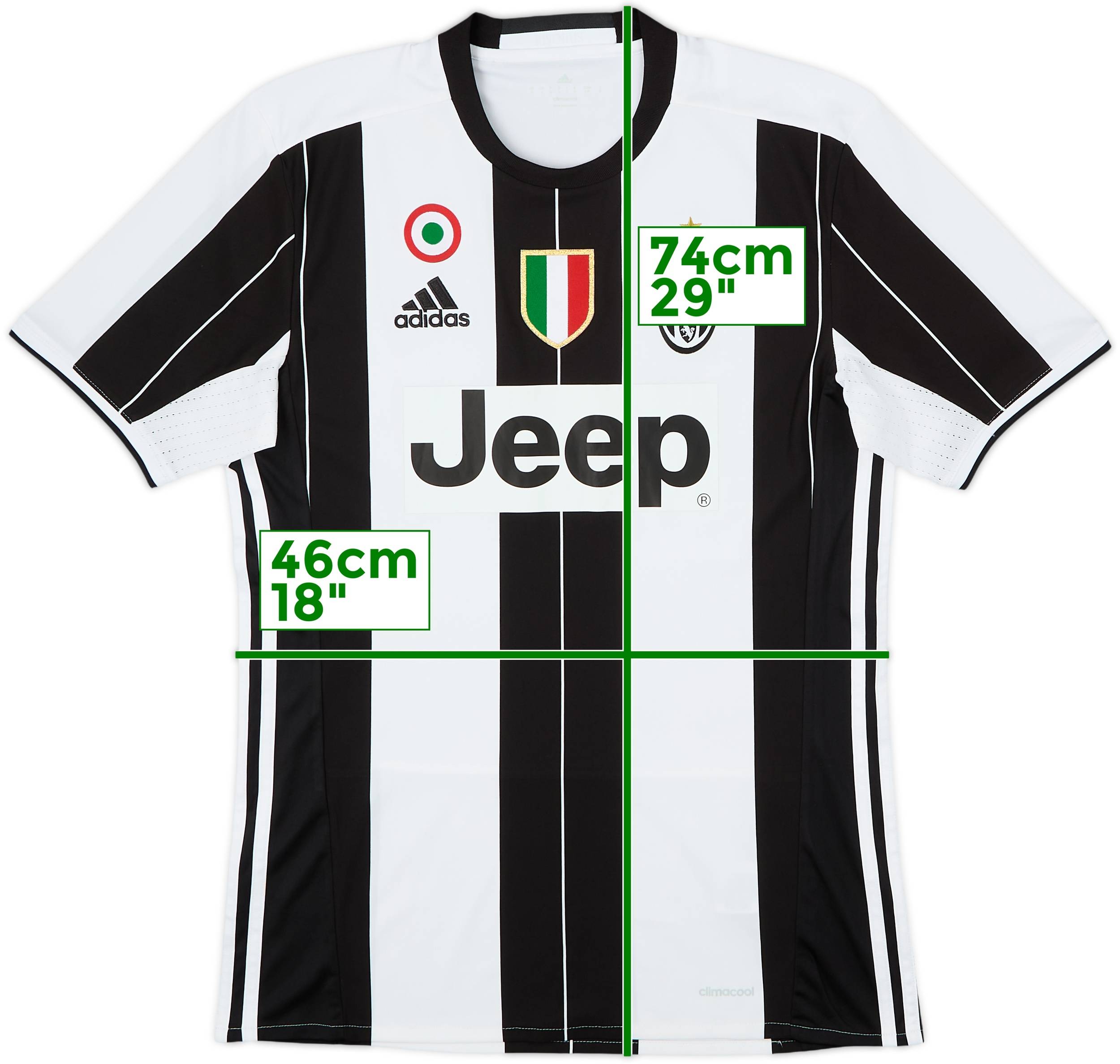 adidas Juventus シャツ Sサイズ 2016-17 Juventus Home Shirt - 8/10 - (S)