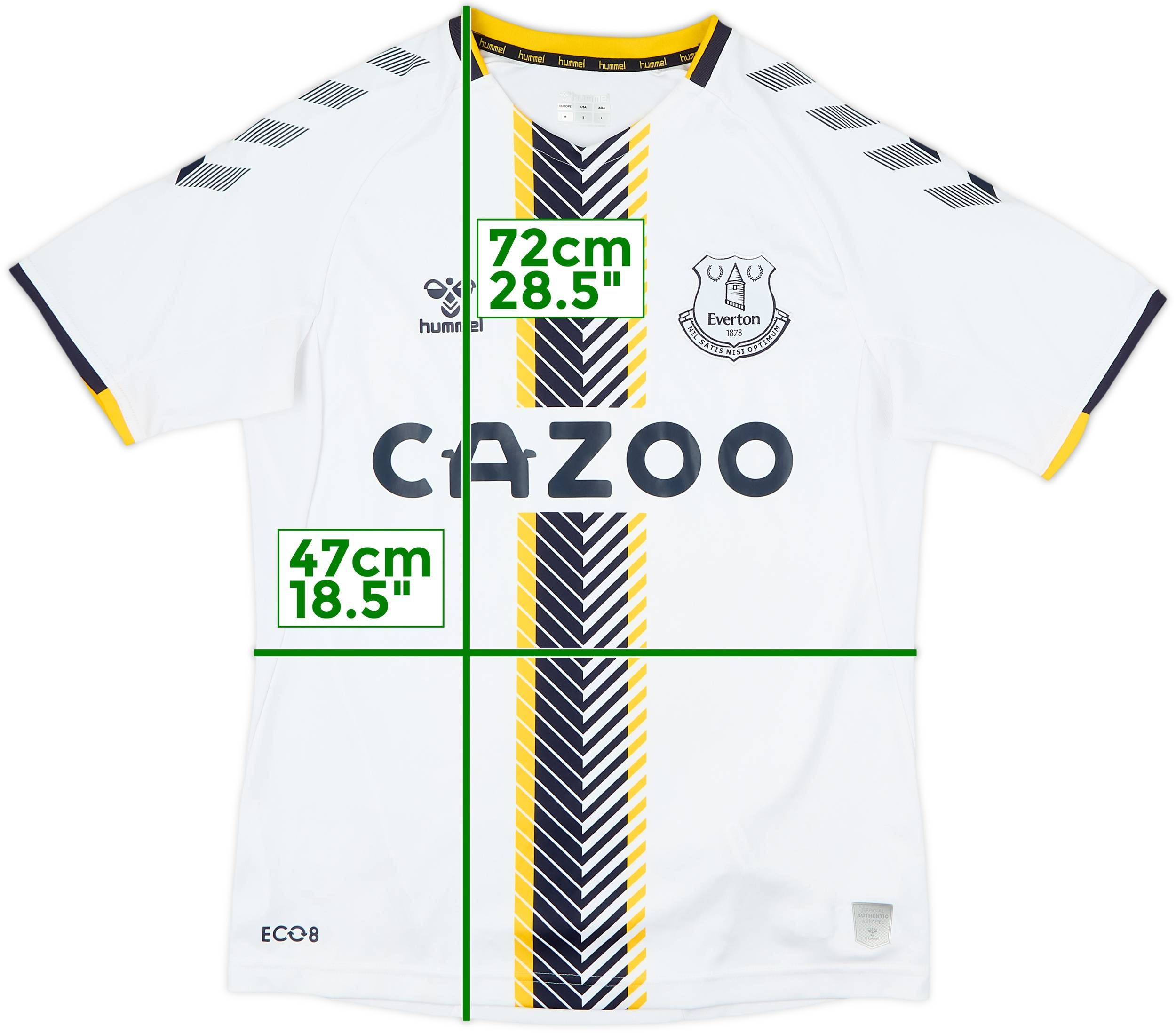 【新品未使用】Everton 2021シーズン 3rdユニフォーム hummel 2021-22 Everton Third Shirt - 10/10 - (M)