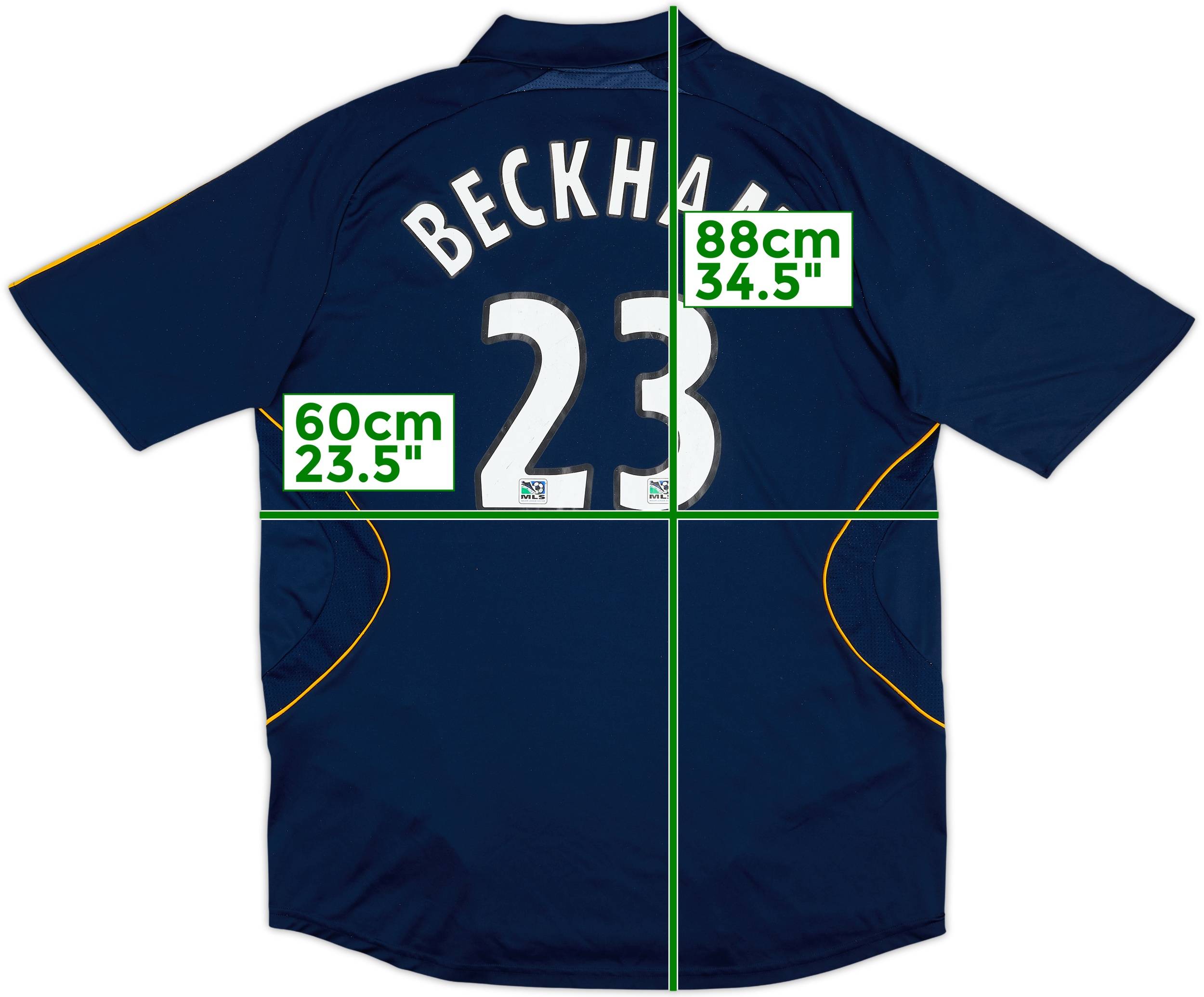2007-08 LA Galaxy Away Shirt Beckham #23 - 4/10 - (XXL)