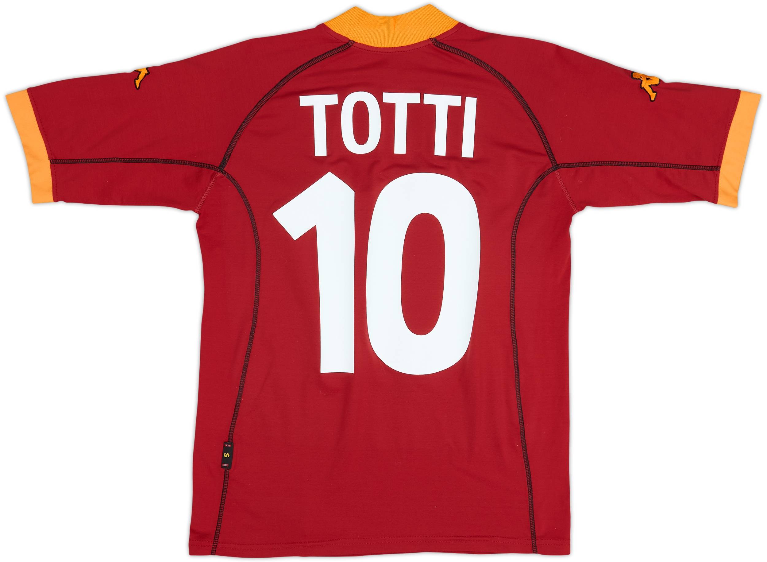 2001-02 Roma Home Shirt Totti #10 - 7/10 - (S)