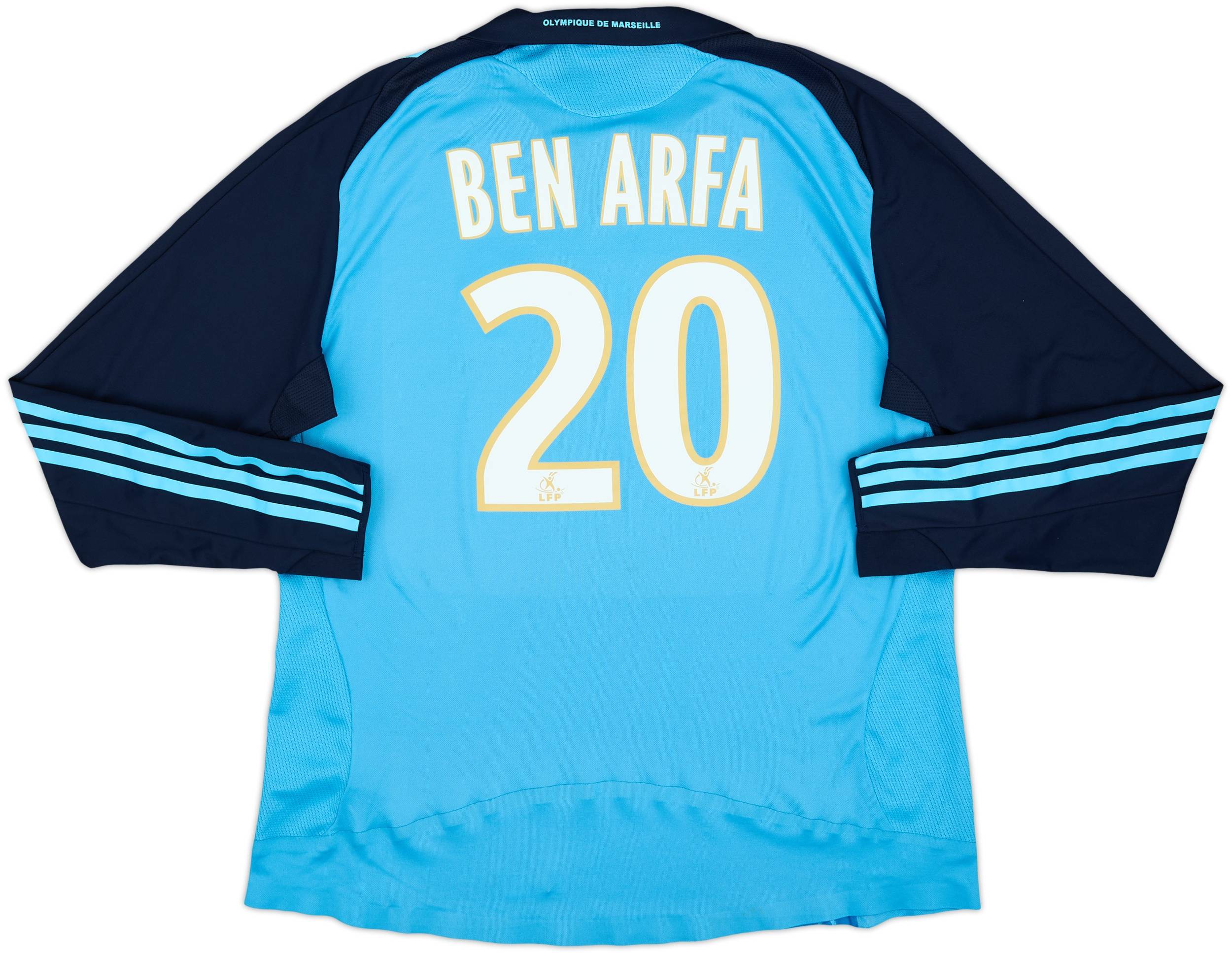 2008-09 Olympique Marseille Authentic Away L/S Shirt Ben Arfa #20