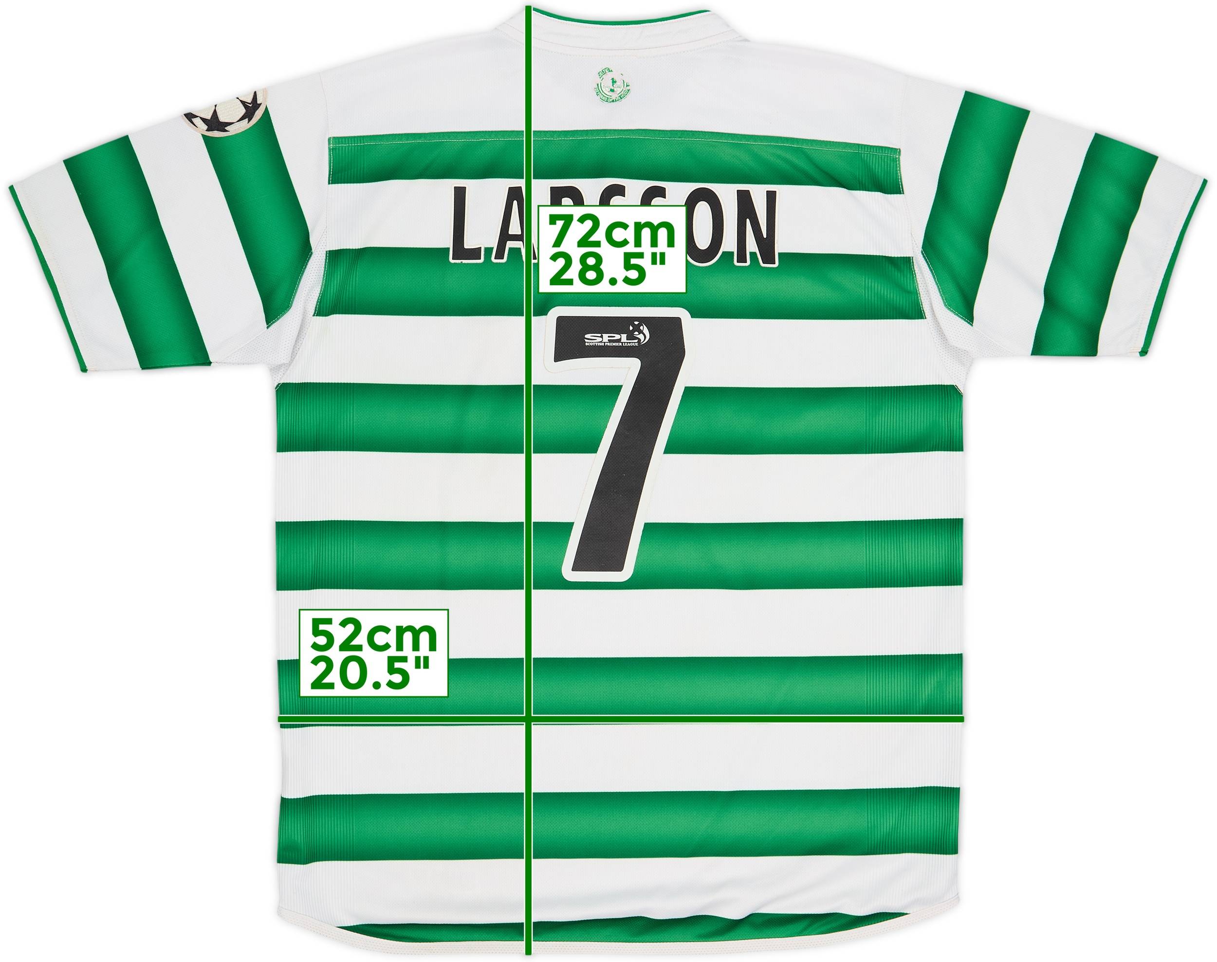 2003-04 Celtic Home Shirt Larsson #7 - 7/10 - (M)