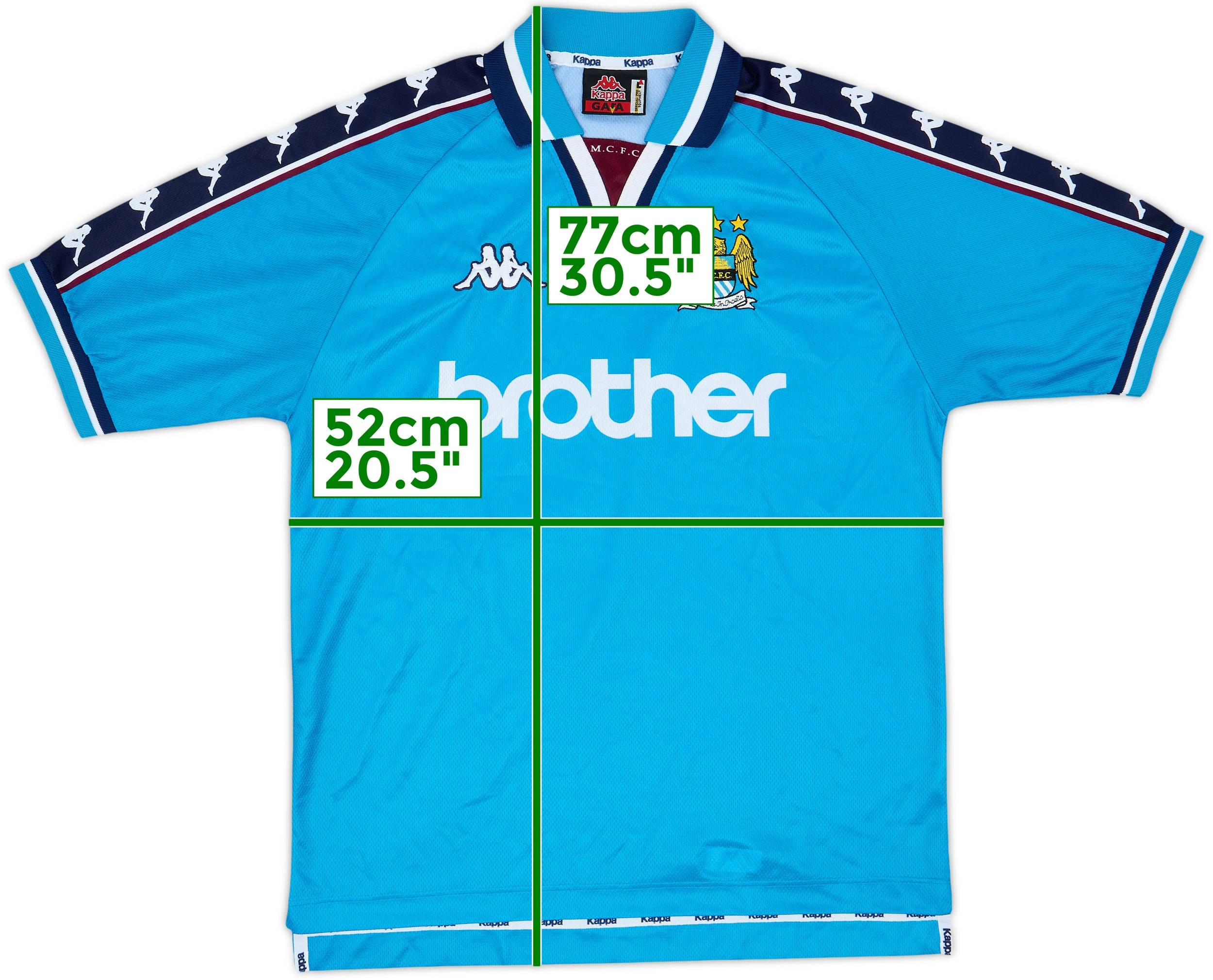 1997-99 Manchester City Home Shirt - 8/10 - (L)