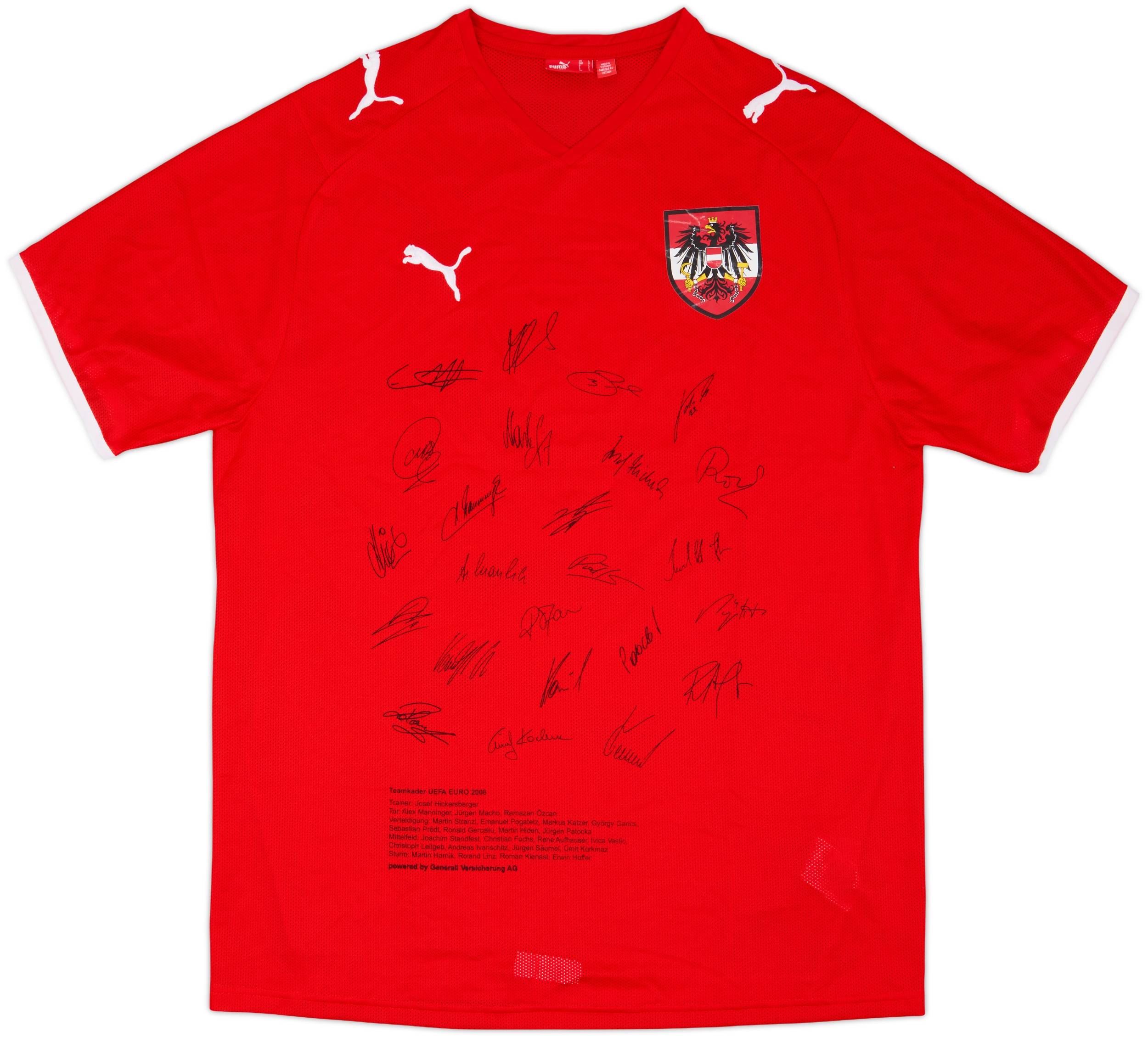 2008-09 Austria 'Signed' Home Shirt - 7/10 - (L)