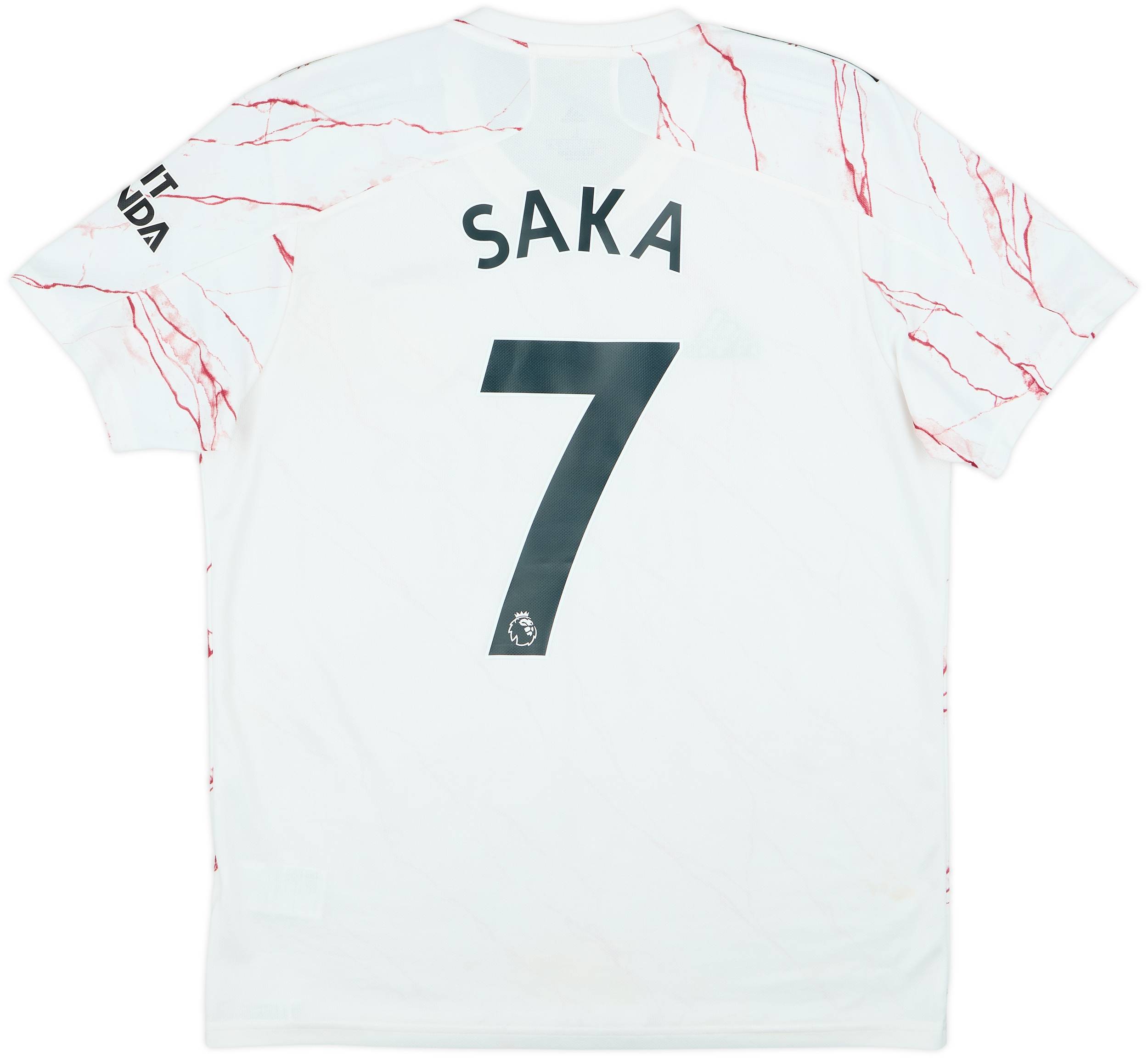 2020-21 Arsenal Away Shirt Saka #7 - 9/10 - (L)