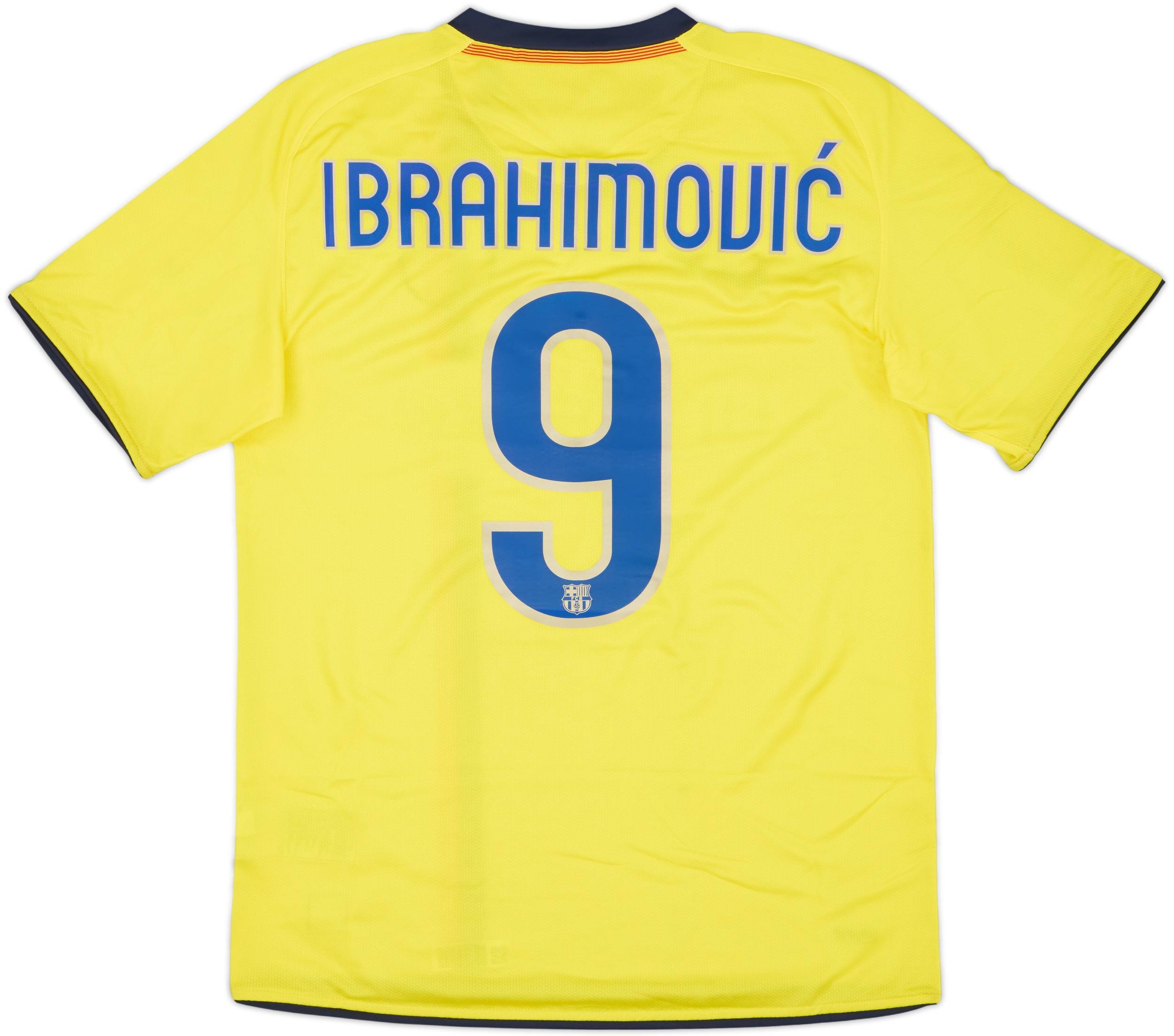 2008-10 Barcelona Away Shirt Ibrahimovic #9 - 8/10 - (S)