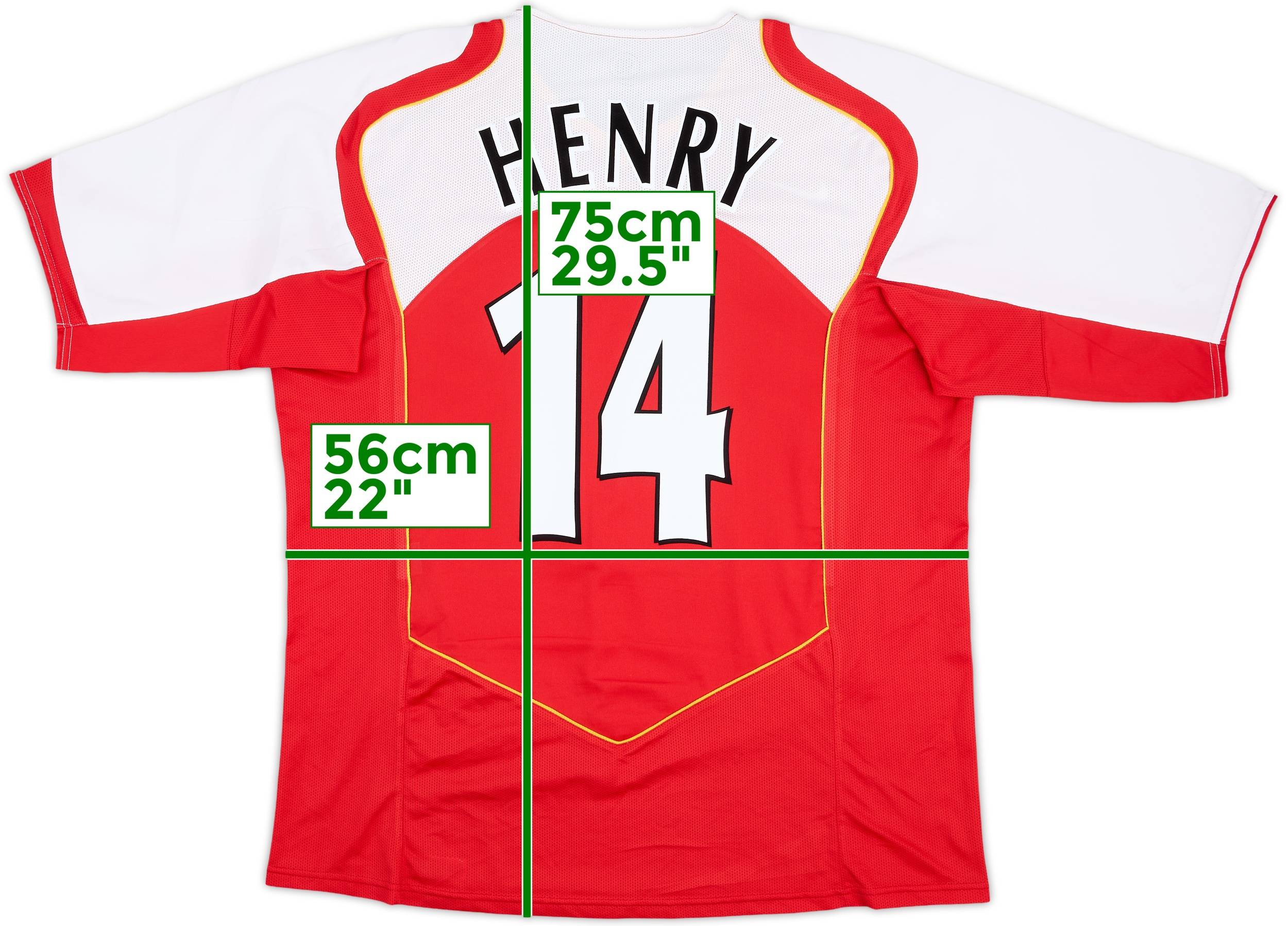 2004-05 Arsenal Home Shirt Henry #14 - 8/10 - (XL)